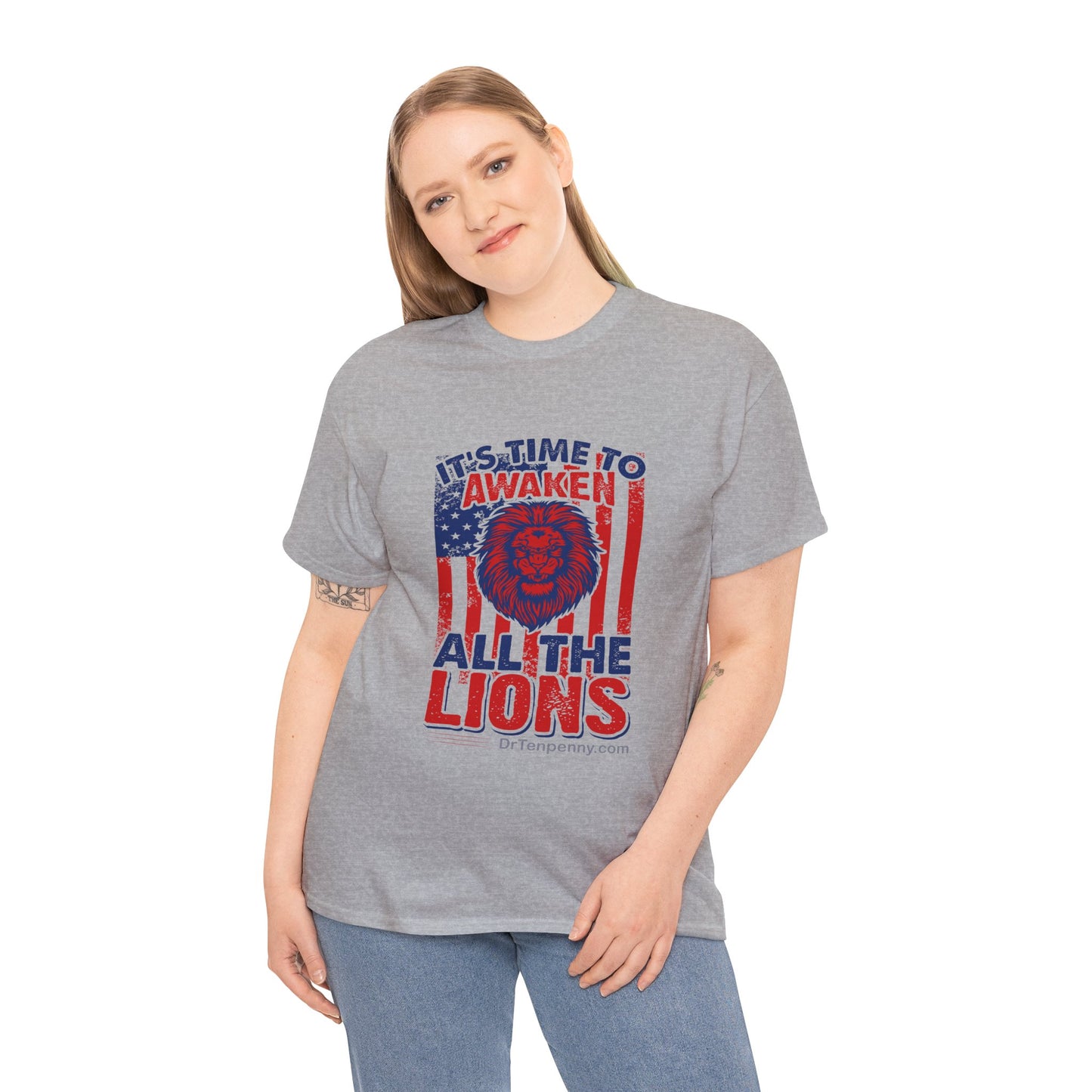 Awaken the Lions- Women's Heavy Cotton Tee