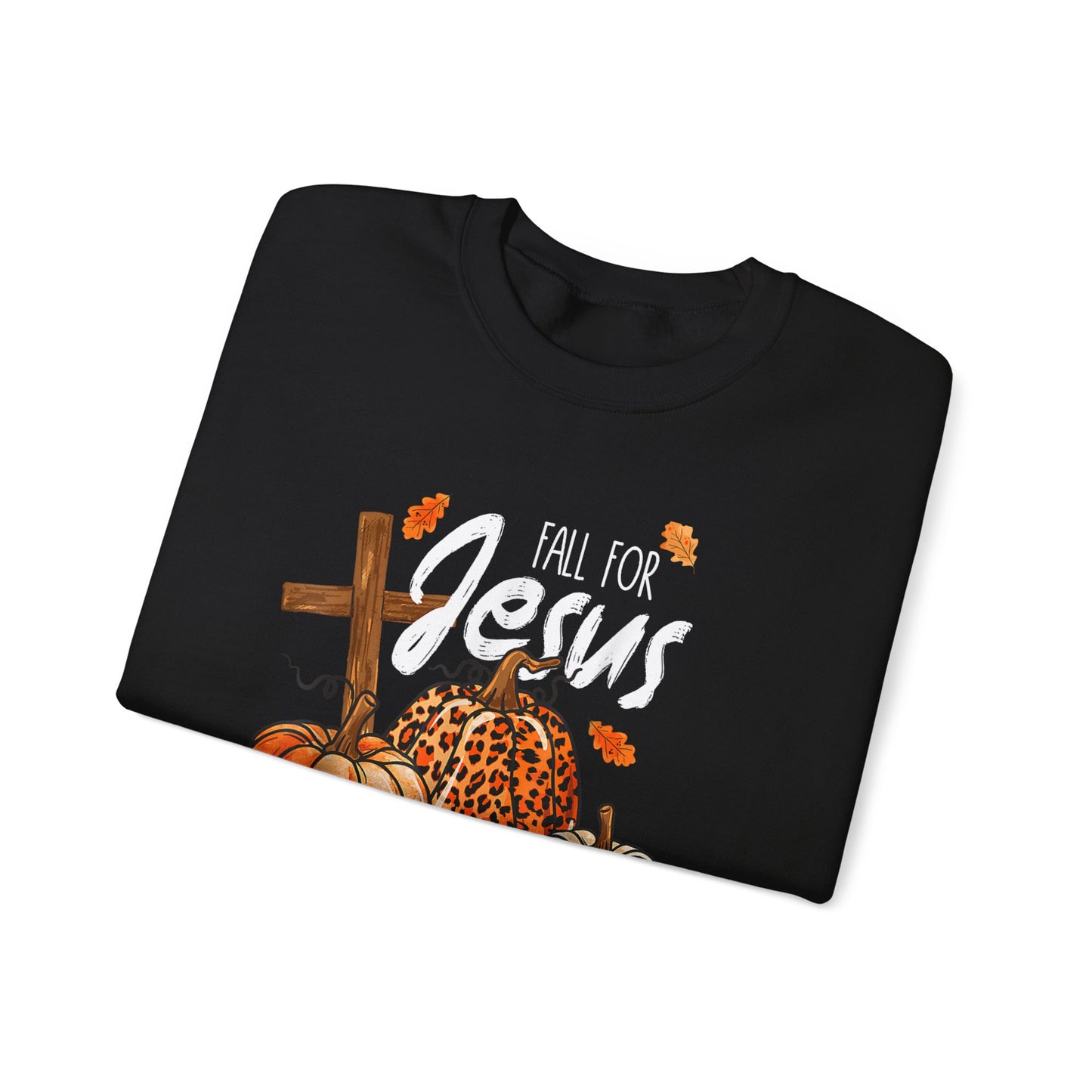 Faithful Fall Crewneck: Embrace the Season with Jesus by Your Side