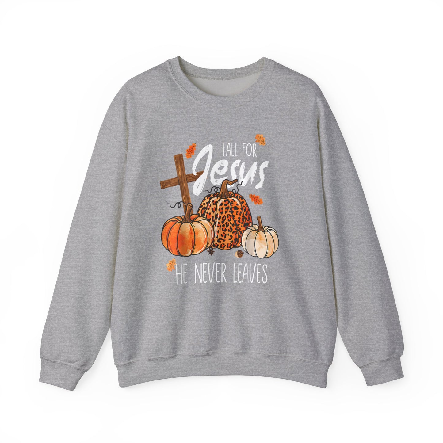 Faithful Fall Crewneck: Embrace the Season with Jesus by Your Side