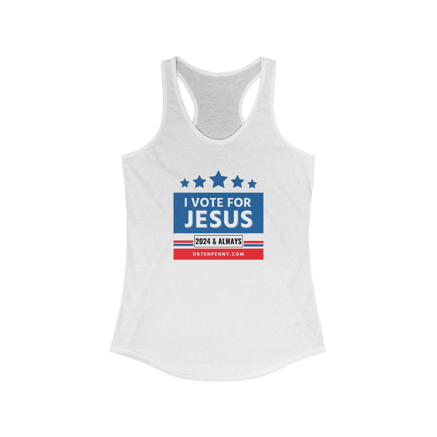 Vote for Jesus (SLIM FIT) Racerback Tank