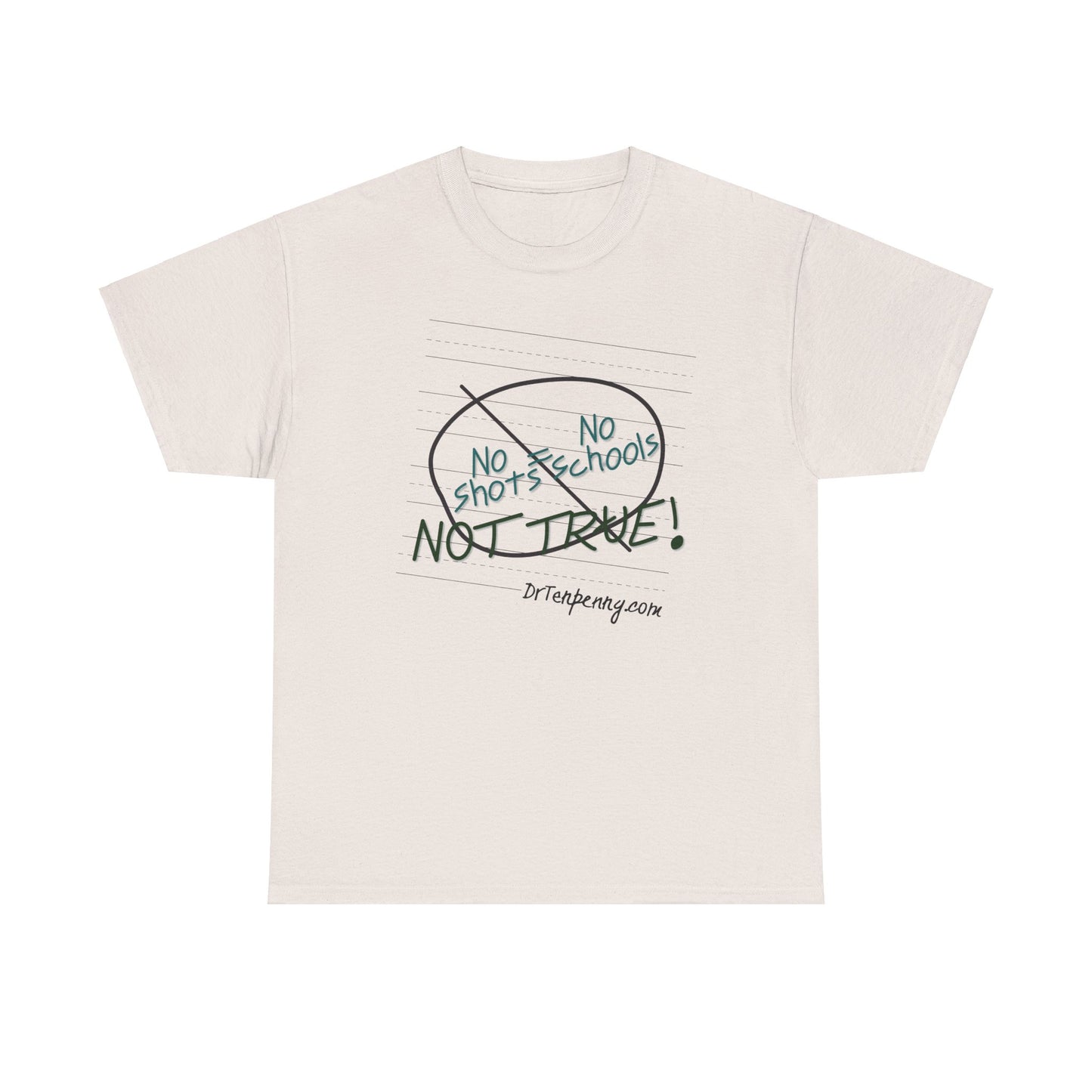 Adult- Unisex Heavy Cotton Tee- No School
