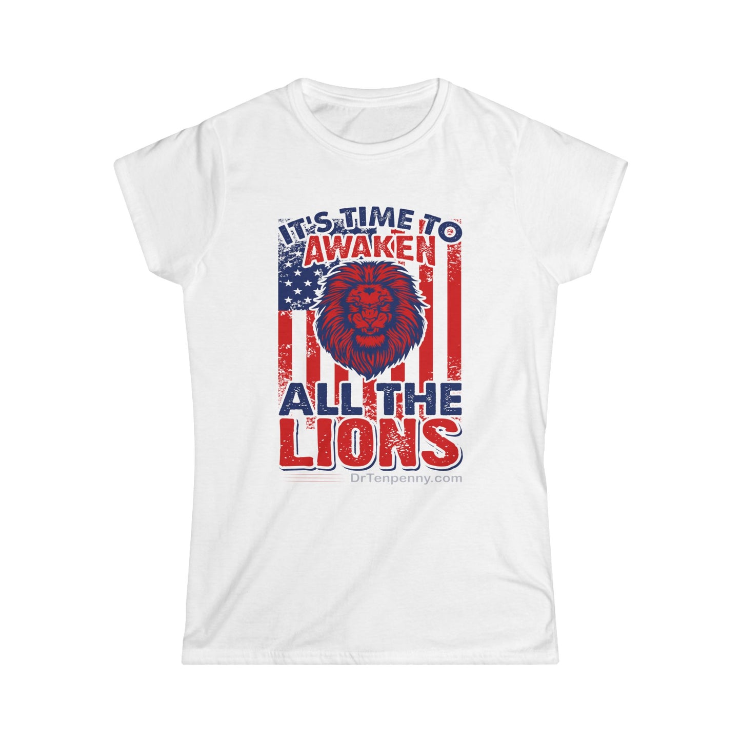 Women's Junior Fit Softstyle Tee- Awaken the Lions