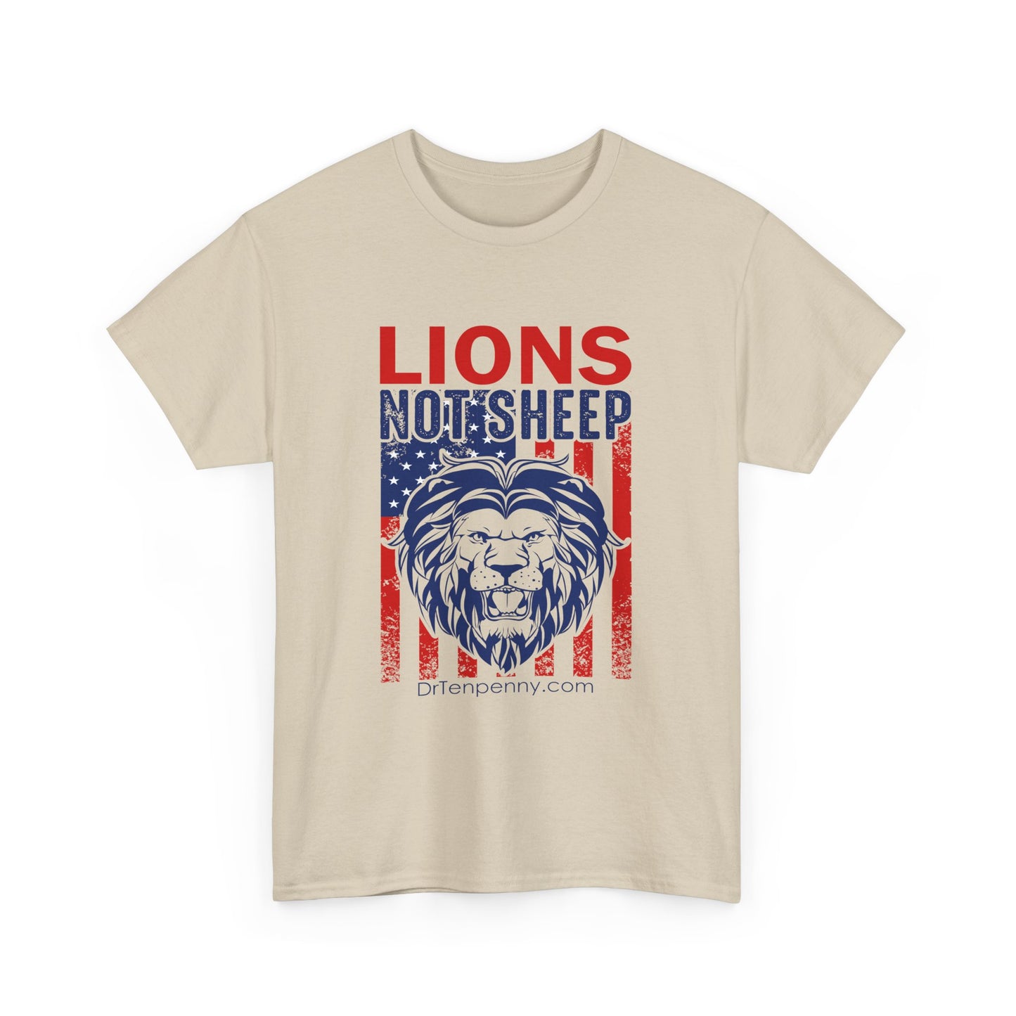 Adult- Unisex Heavy Cotton Tee- Lions Not Sheep