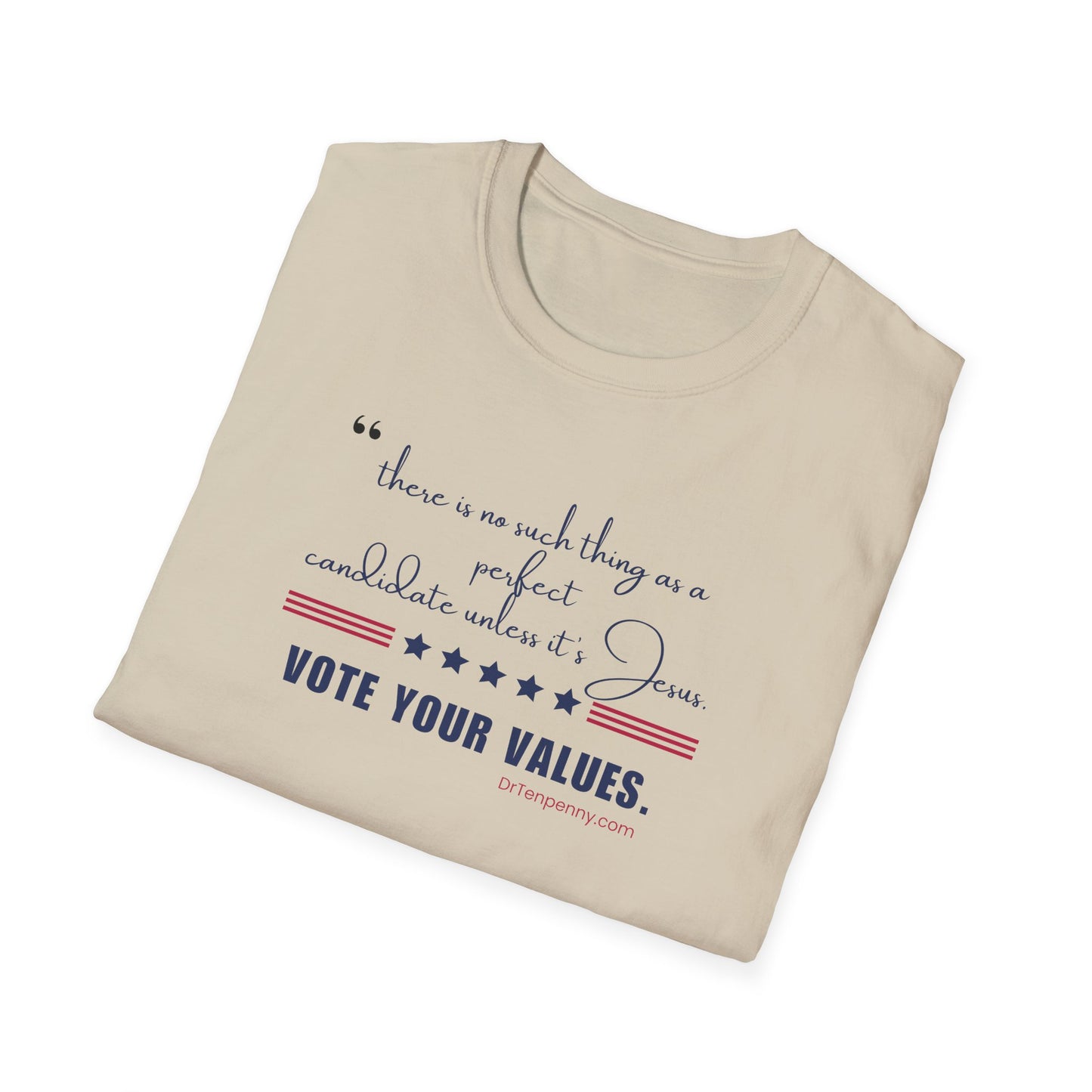 Vote Your Values Unisex Softstyle T-Shirt