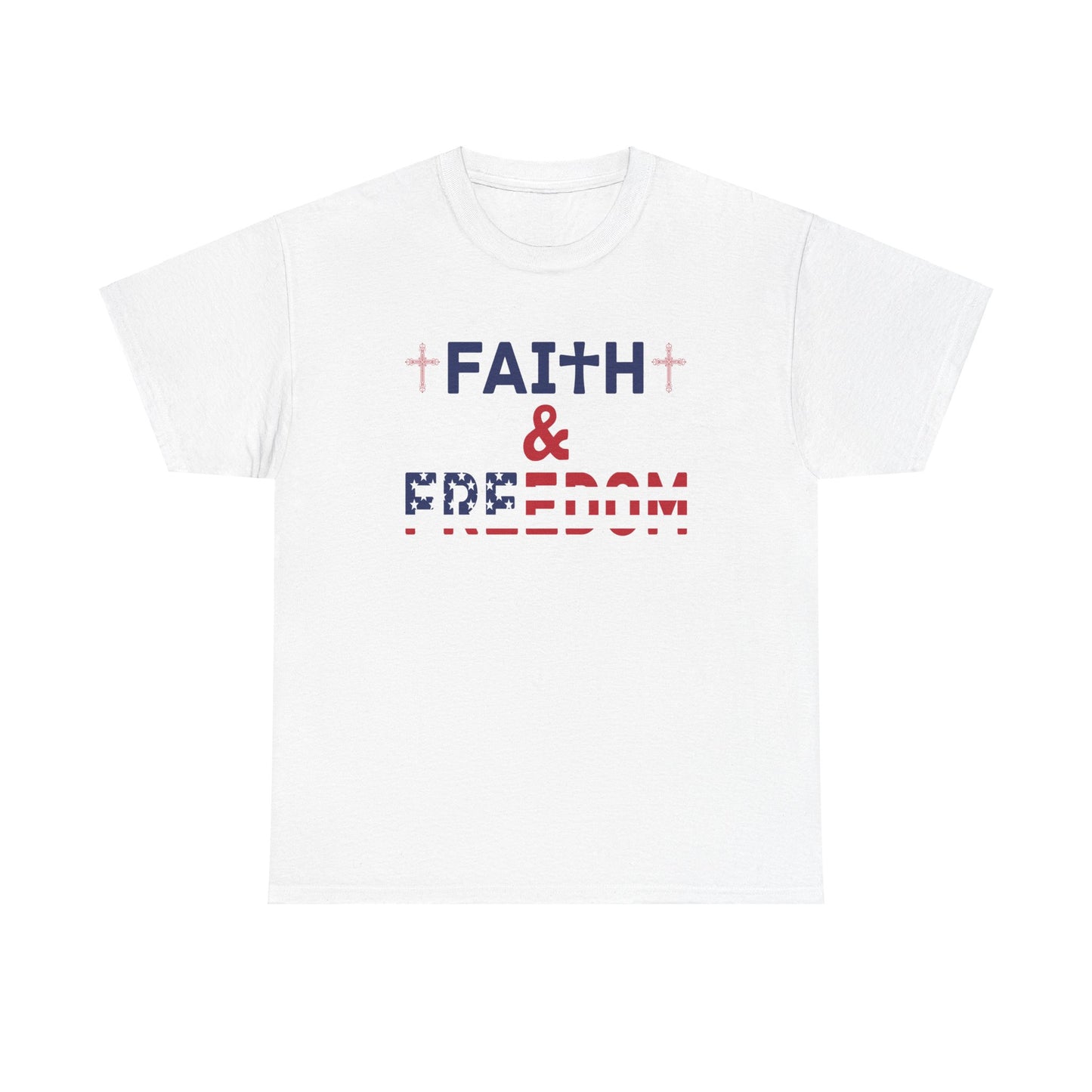 Faith & Freedom Heavy Cotton Tee