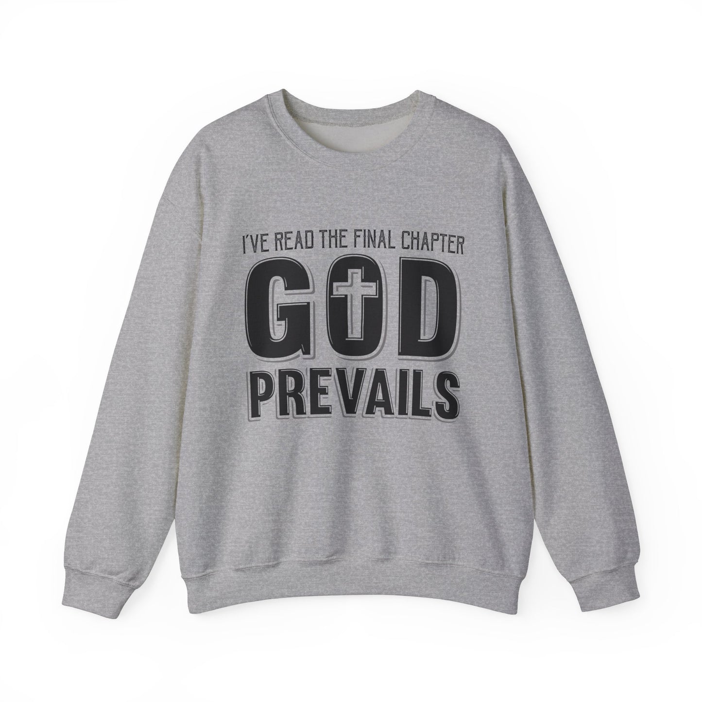 God Prevails Unisex Heavy Blend™ Crewneck Sweatshirt