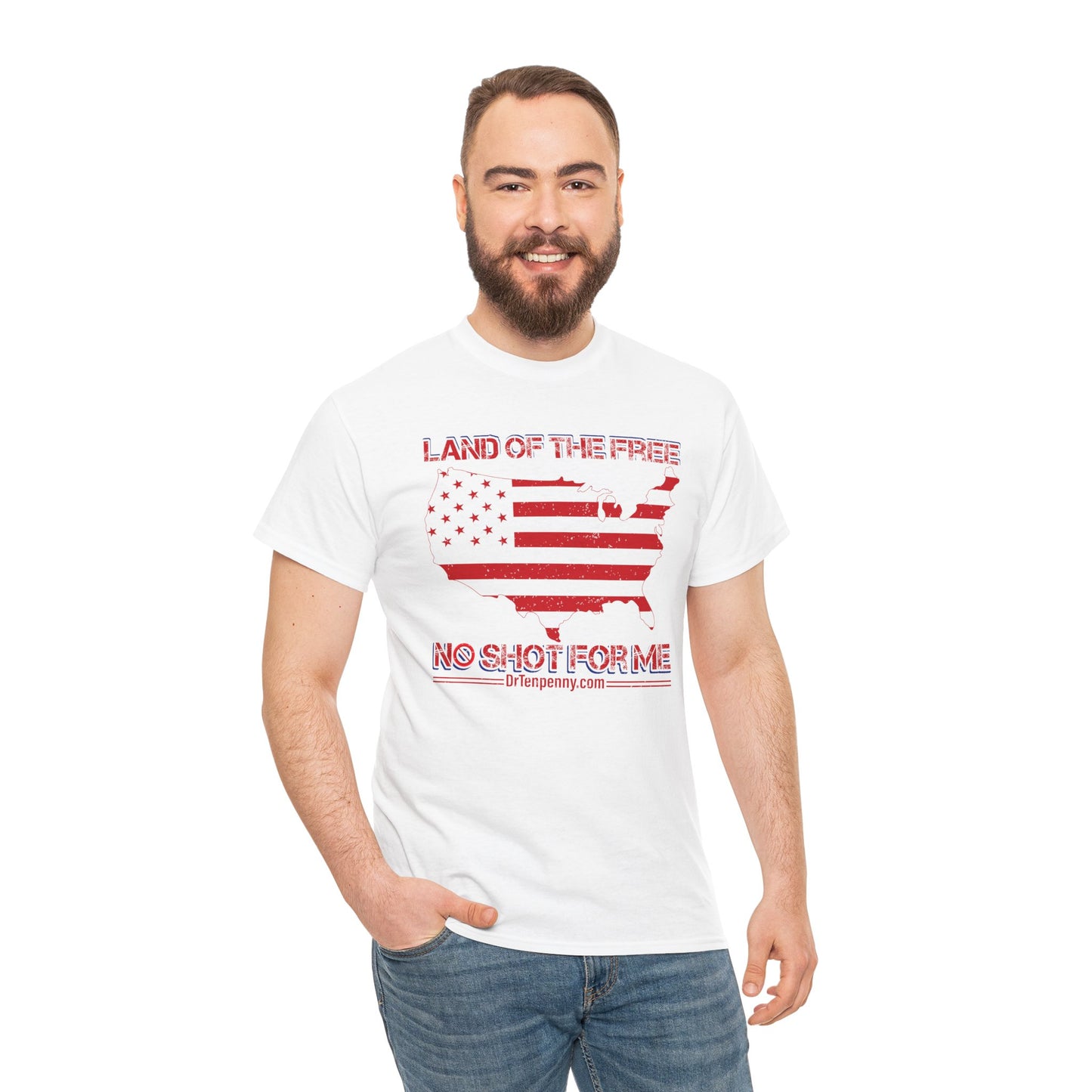 Land of the Free- Men's Heavy Cotton Tee