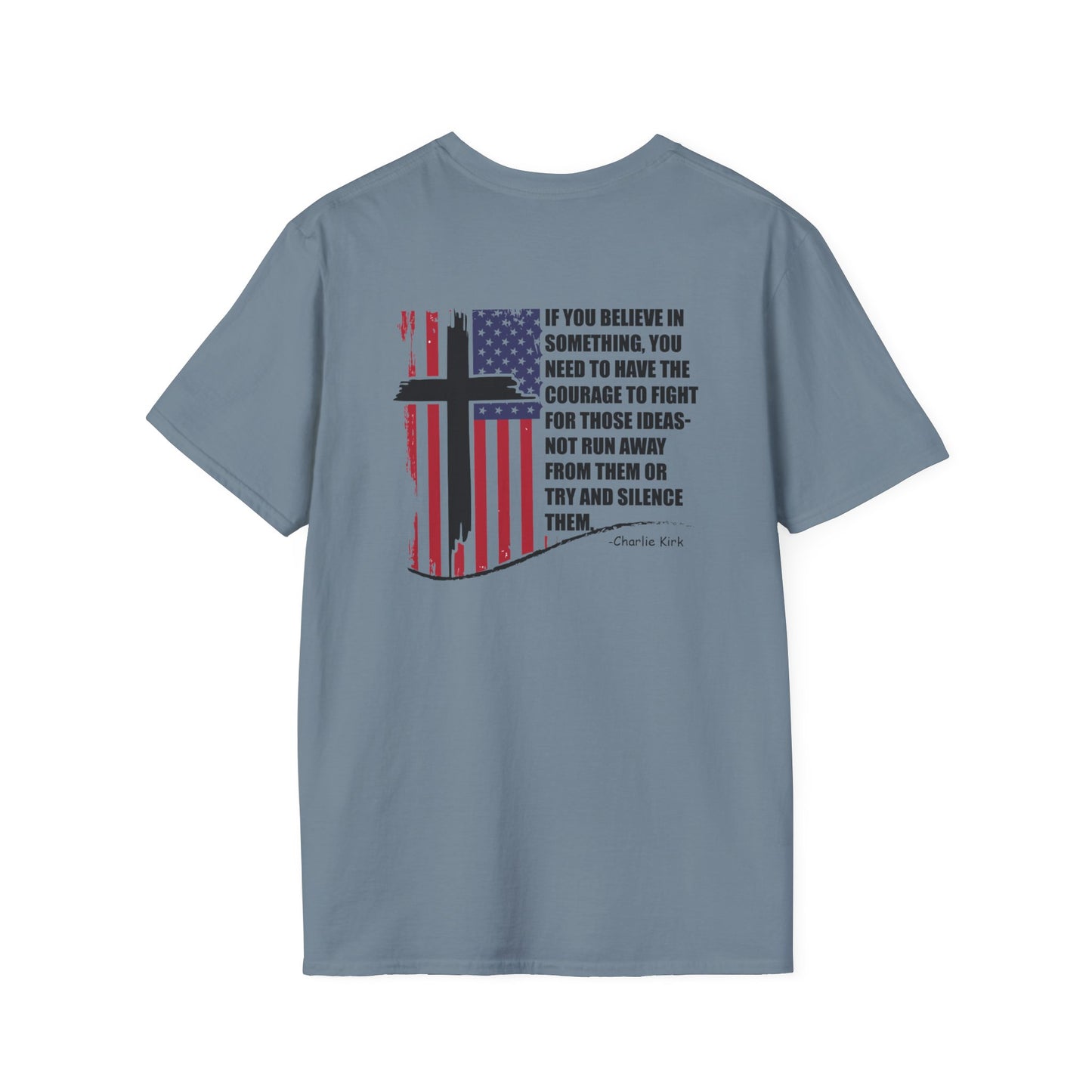 Patriotic Christian T-Shirt – Front & Back Statement Tee on Faith and Freedom