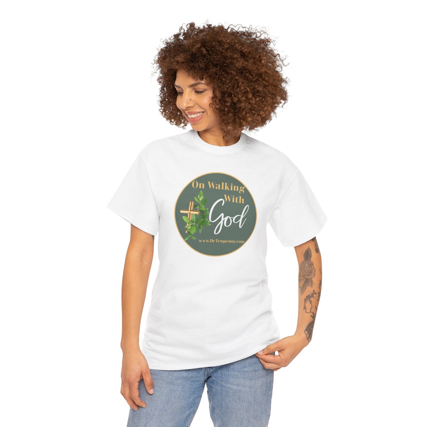 Walking with God Unisex Heavy Cotton Tee
