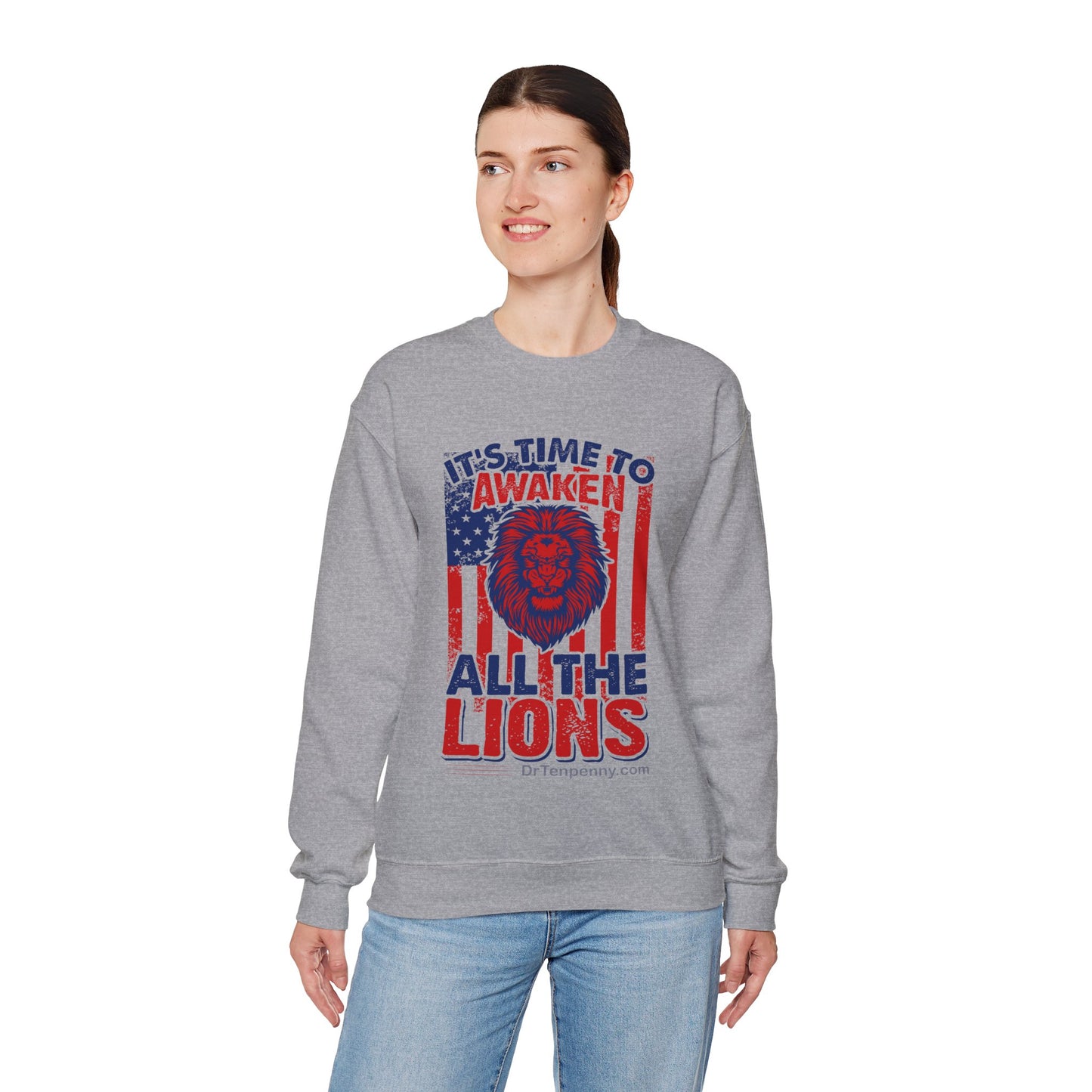 Heavy Blend™ Crewneck Sweatshirt- Awaken Lions