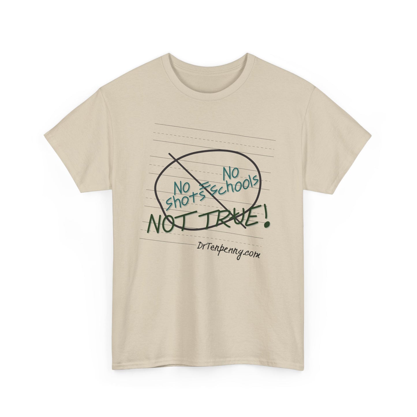 Adult- Unisex Heavy Cotton Tee- No School