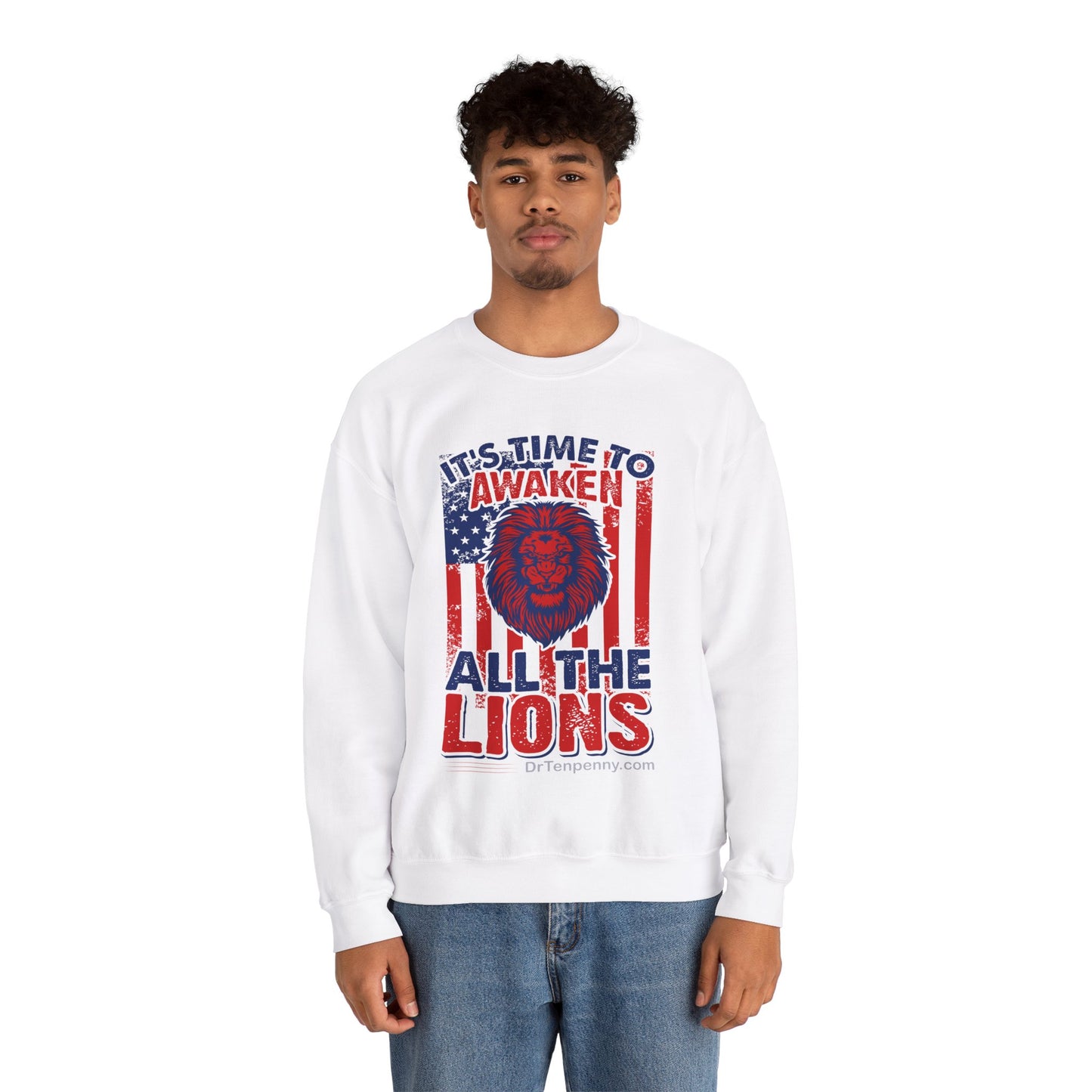 Heavy Blend™ Crewneck Sweatshirt- Awaken Lions