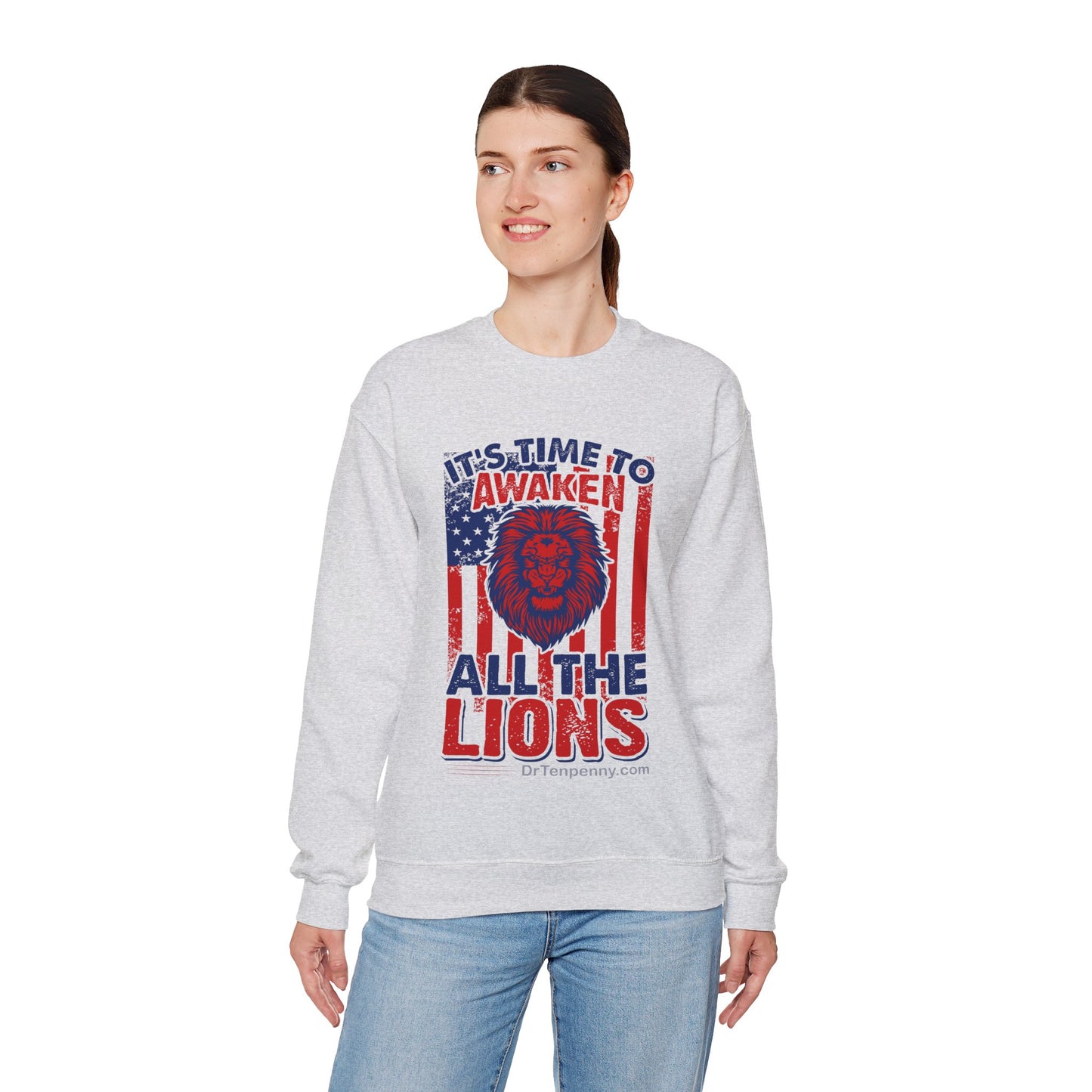 Heavy Blend™ Crewneck Sweatshirt- Awaken Lions