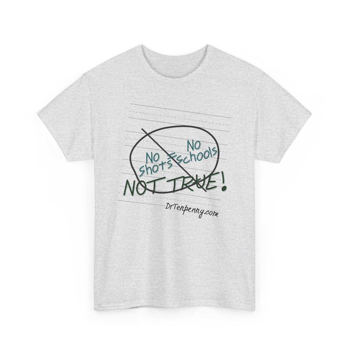 Adult- Unisex Heavy Cotton Tee- No School
