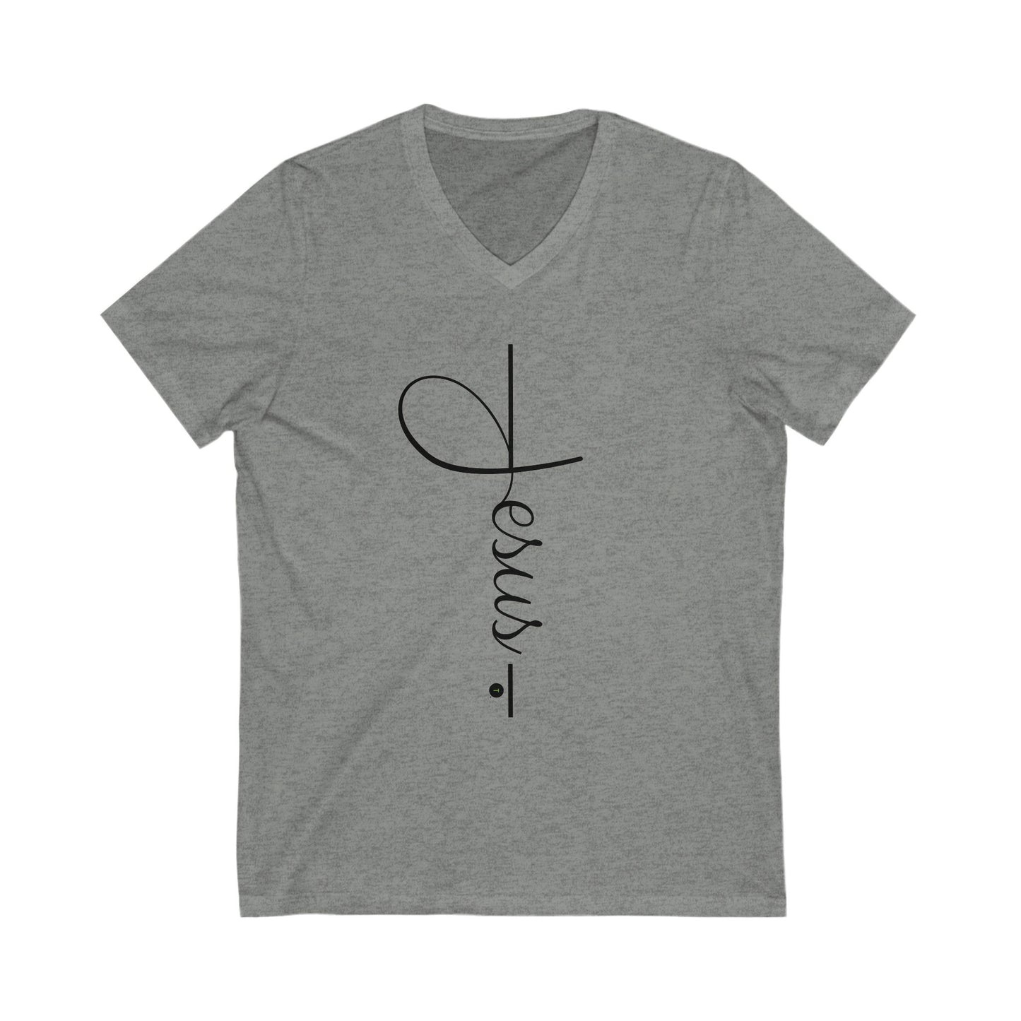Jesus is his name, Ladies' V-Neck T-Shirt