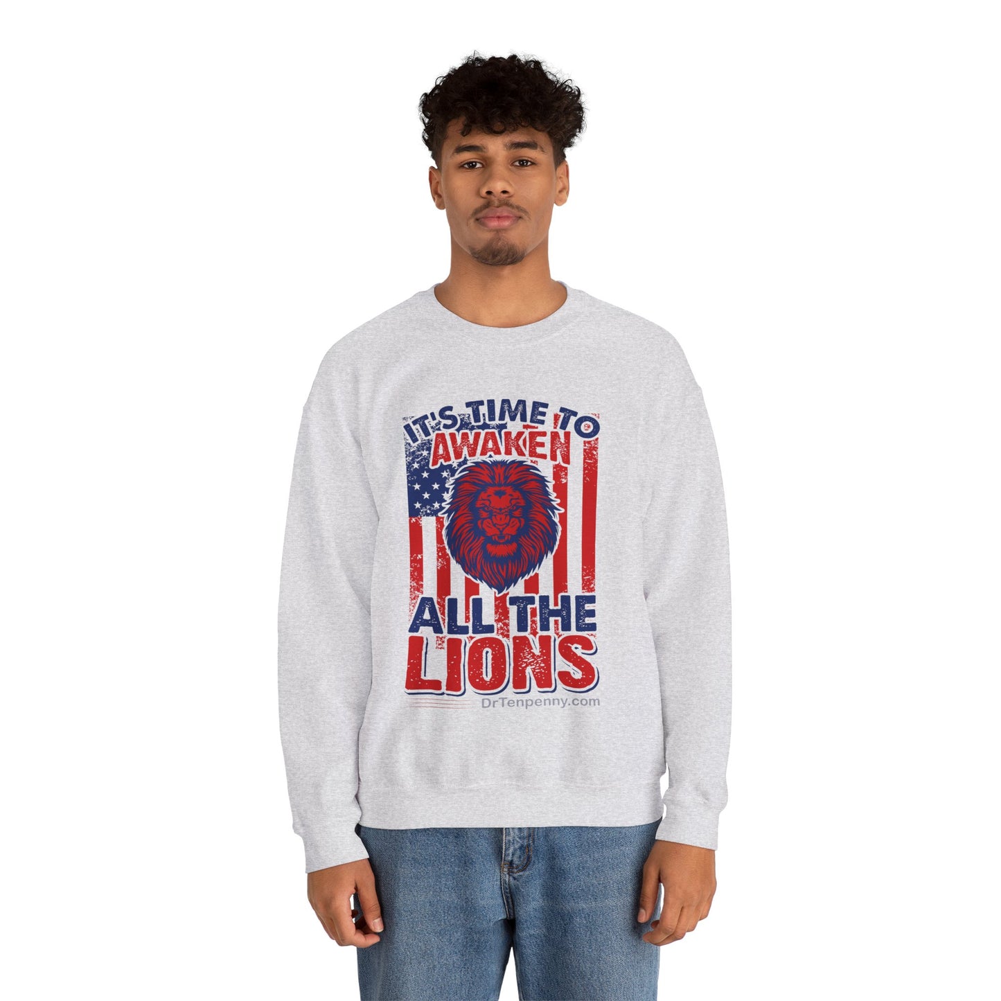 Heavy Blend™ Crewneck Sweatshirt- Awaken Lions