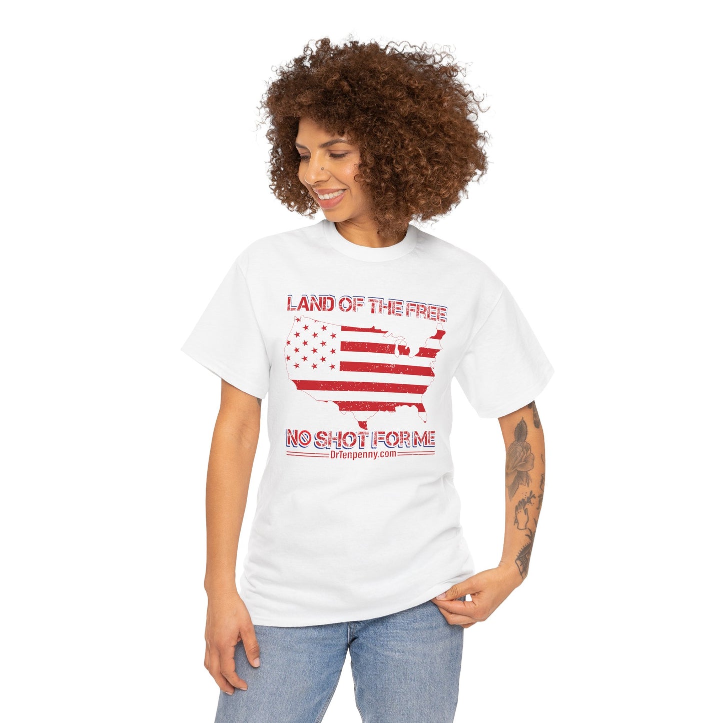 Land of the Free- Men's Heavy Cotton Tee