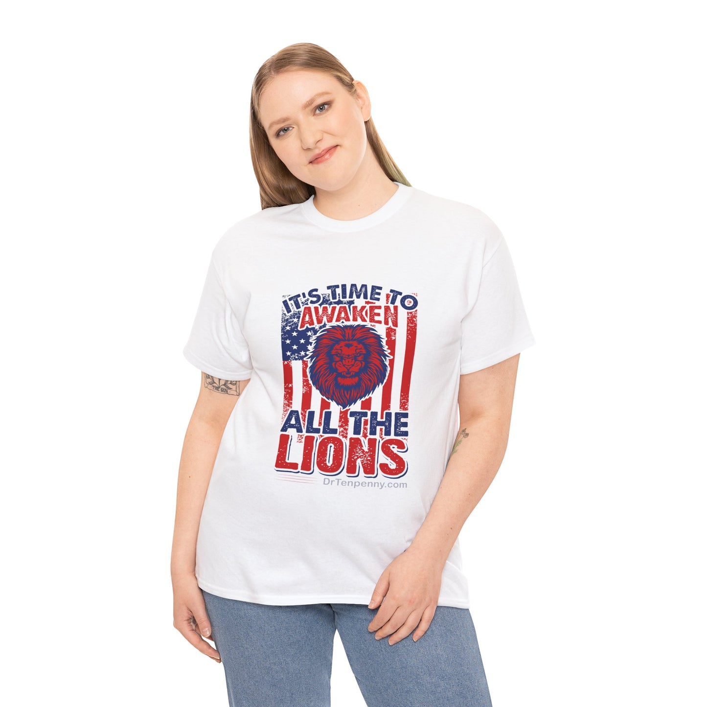 Awaken the Lions- Women's Heavy Cotton Tee