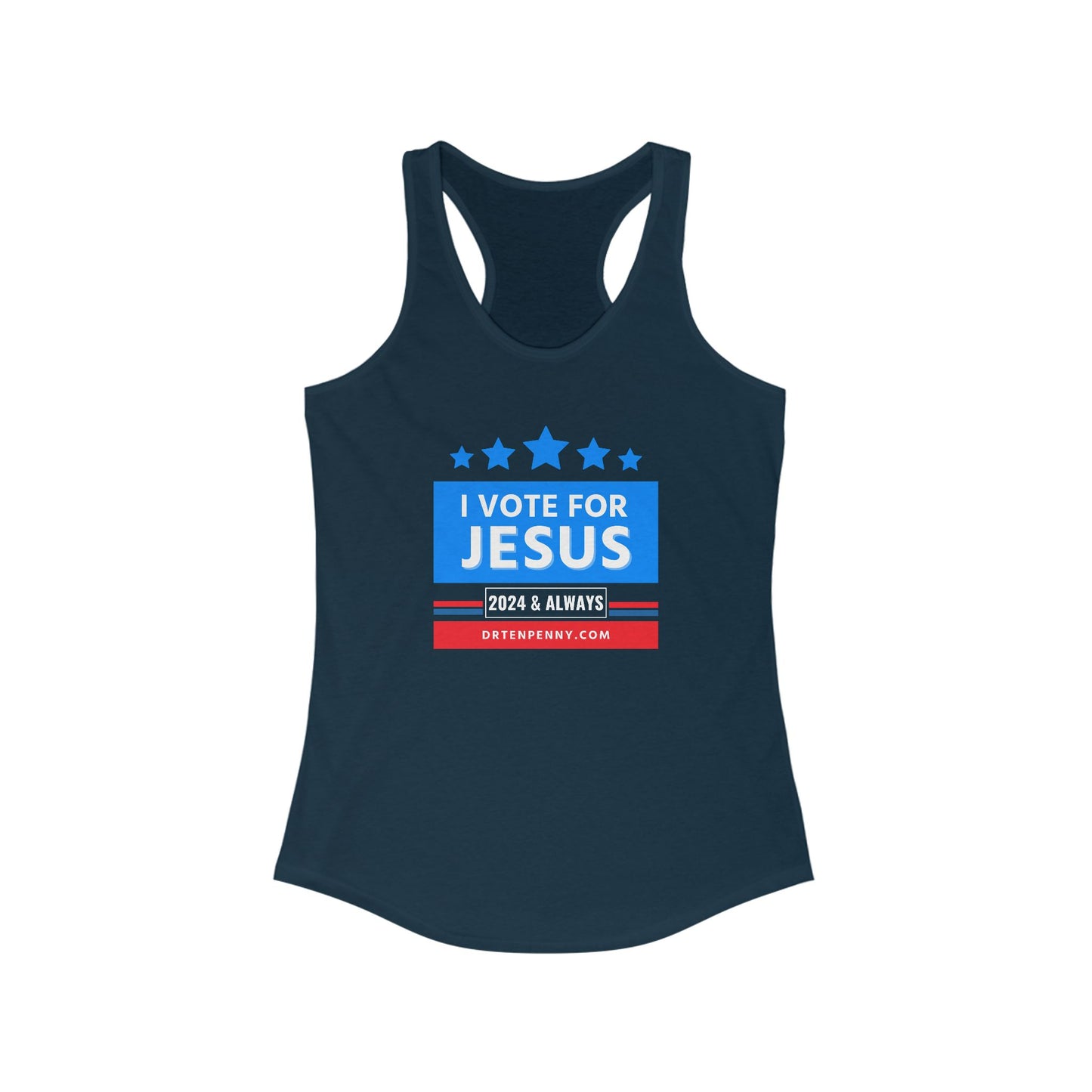 Vote for Jesus (SLIM FIT) Racerback Tank