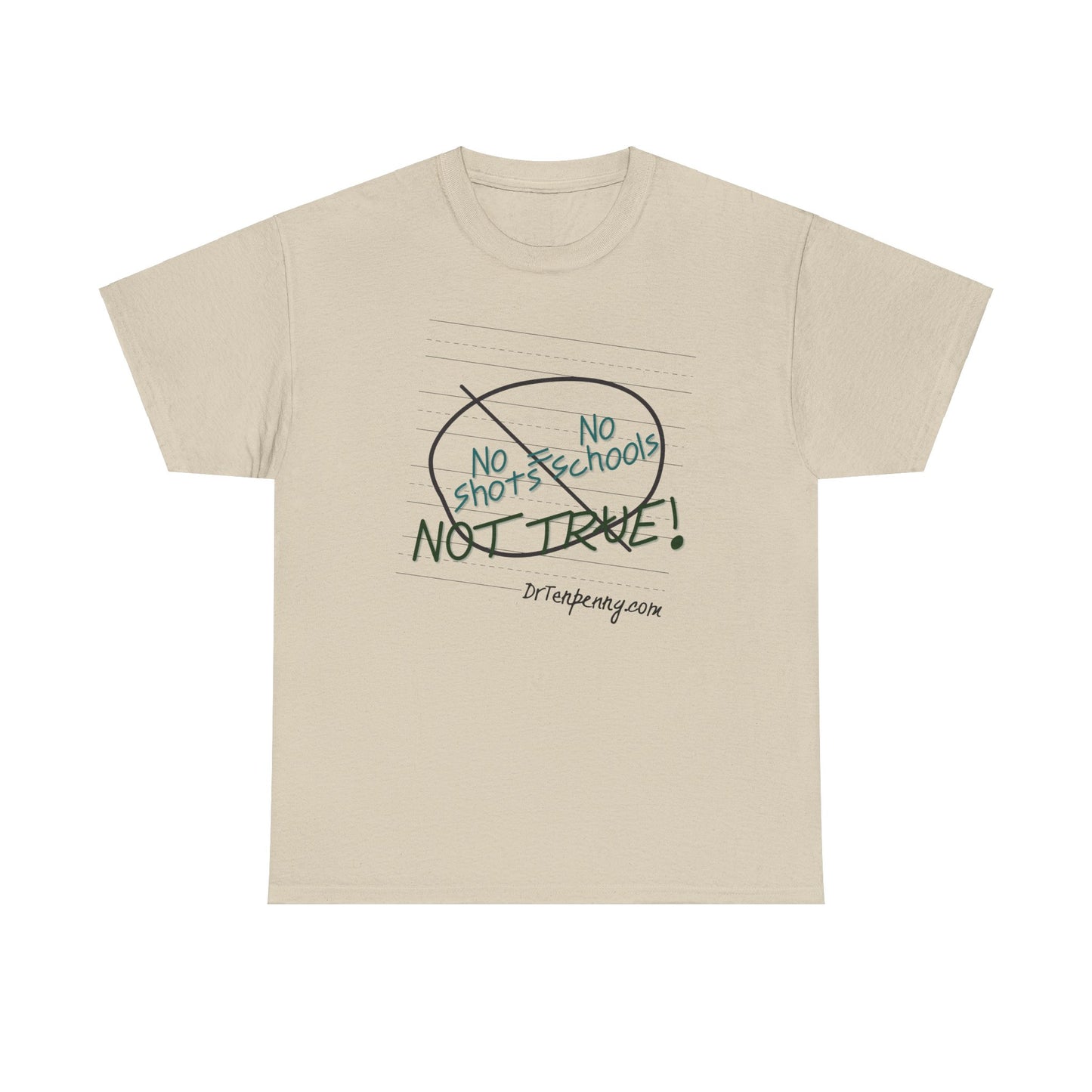 Adult- Unisex Heavy Cotton Tee- No School