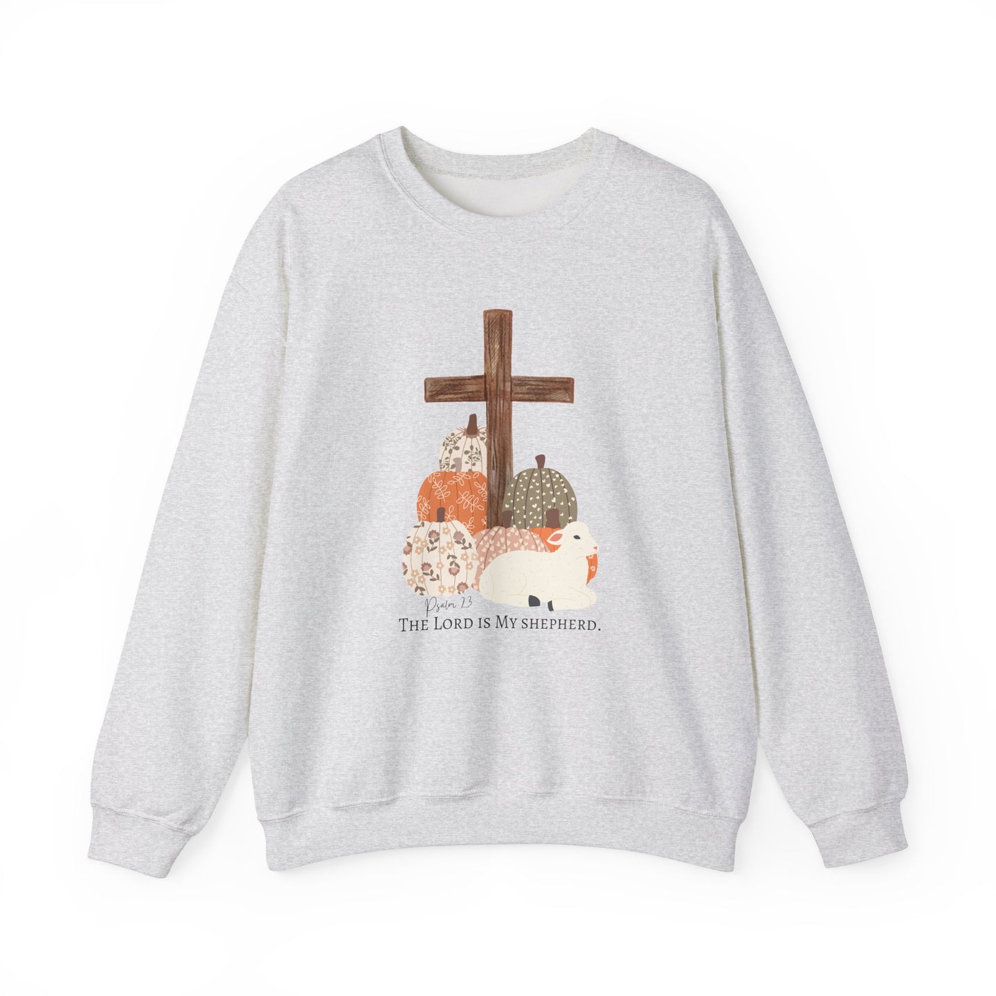 Autumn Blessings Lamb Sweatshirt – The Lord is My Shepherd' Comfort Fit