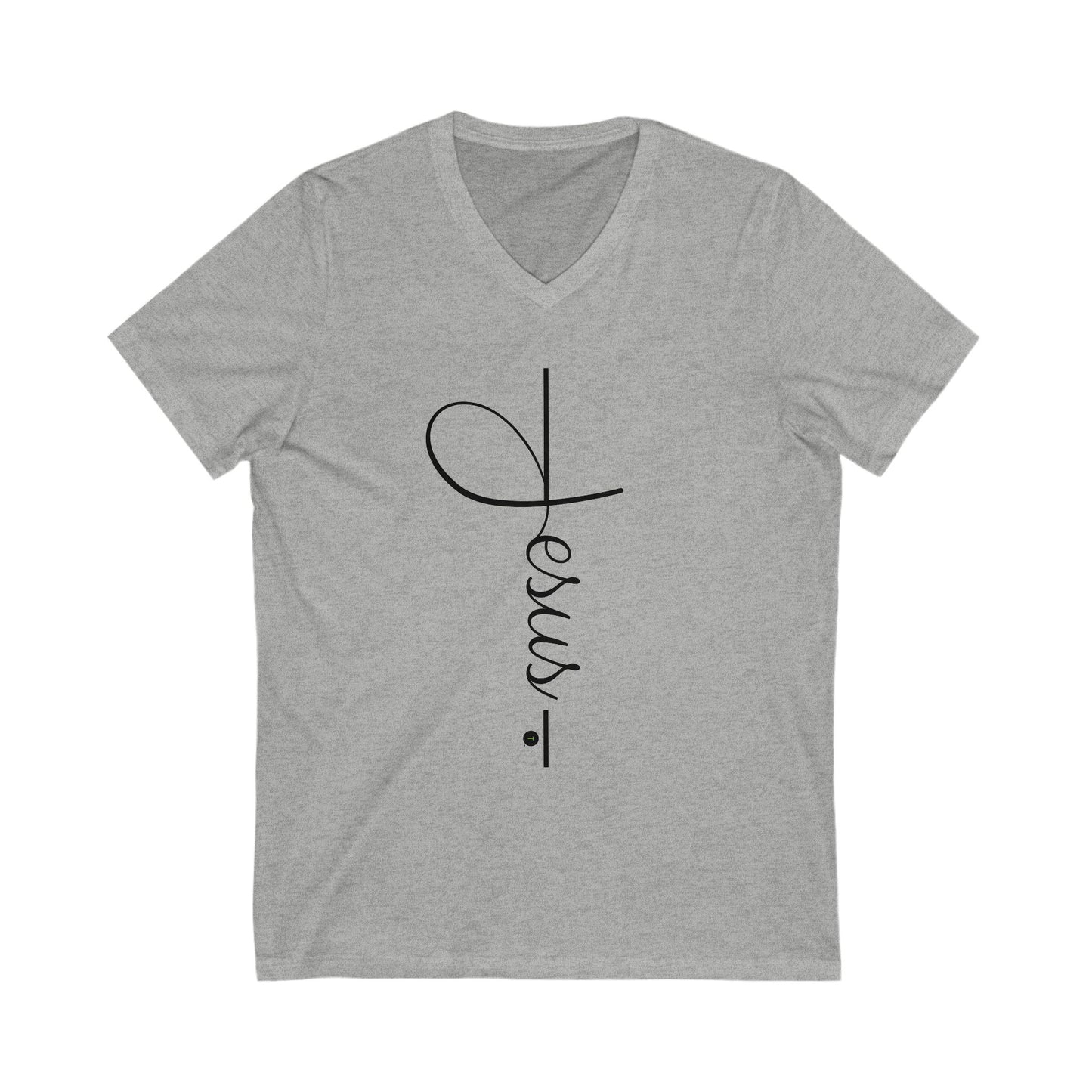 Jesus is his name, Ladies' V-Neck T-Shirt