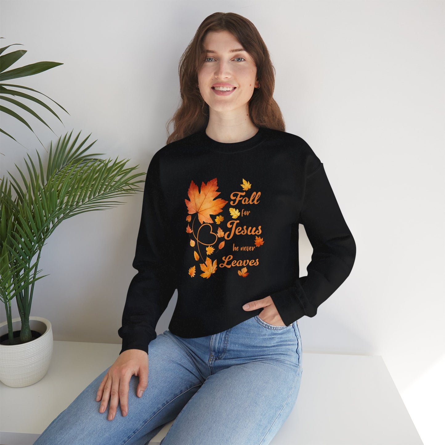 Fall for Jesus Crewneck – Cozy, Faith-Filled Comfort for Every Season