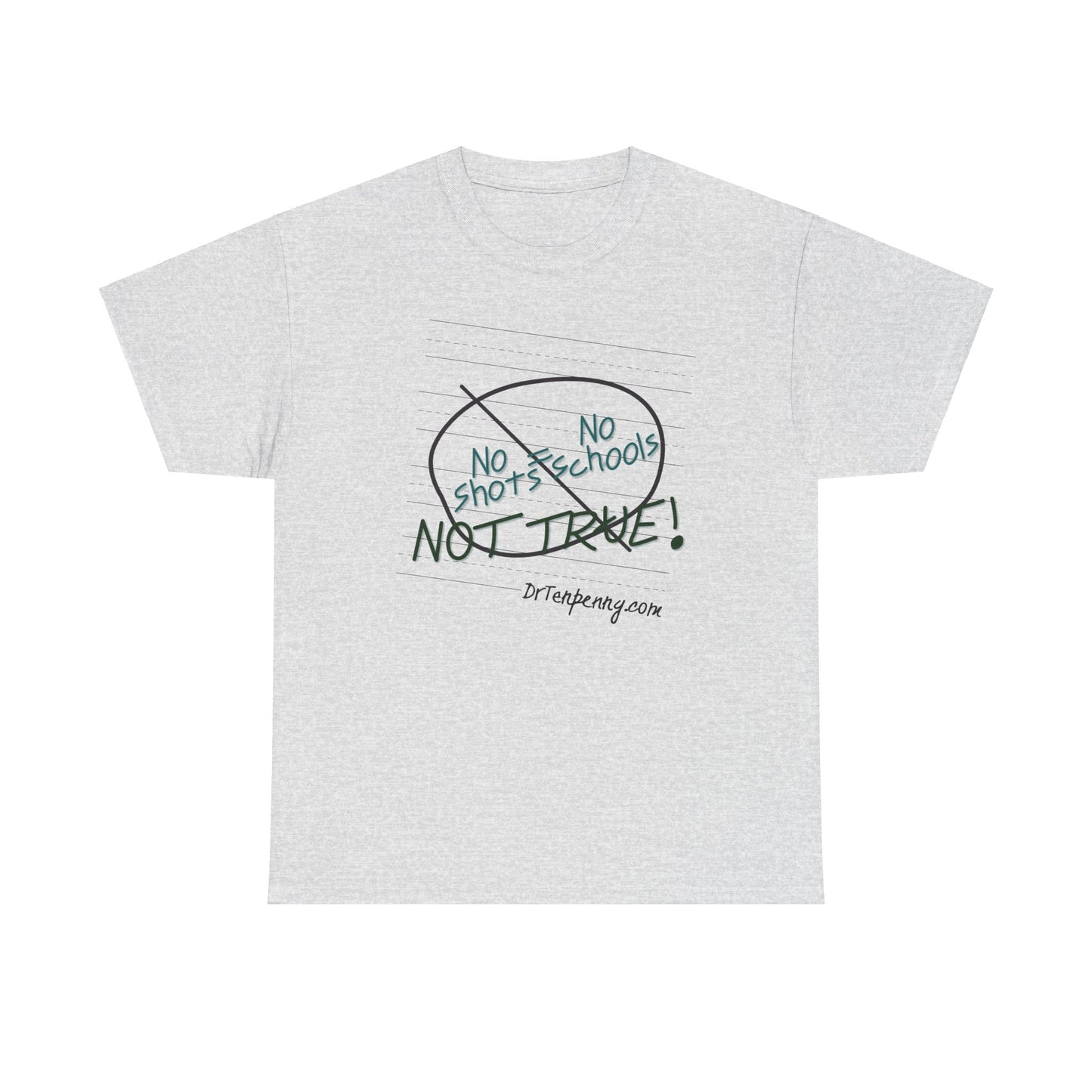 Adult- Unisex Heavy Cotton Tee- No School