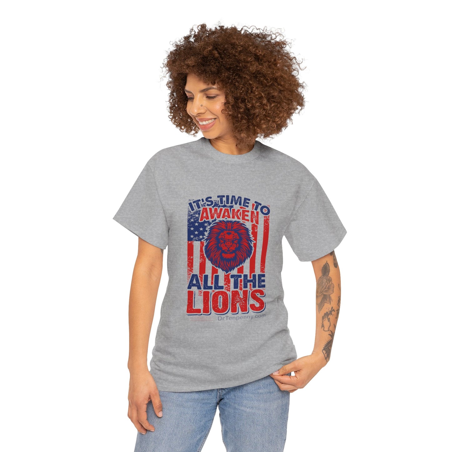 Awaken the Lions- Women's Heavy Cotton Tee