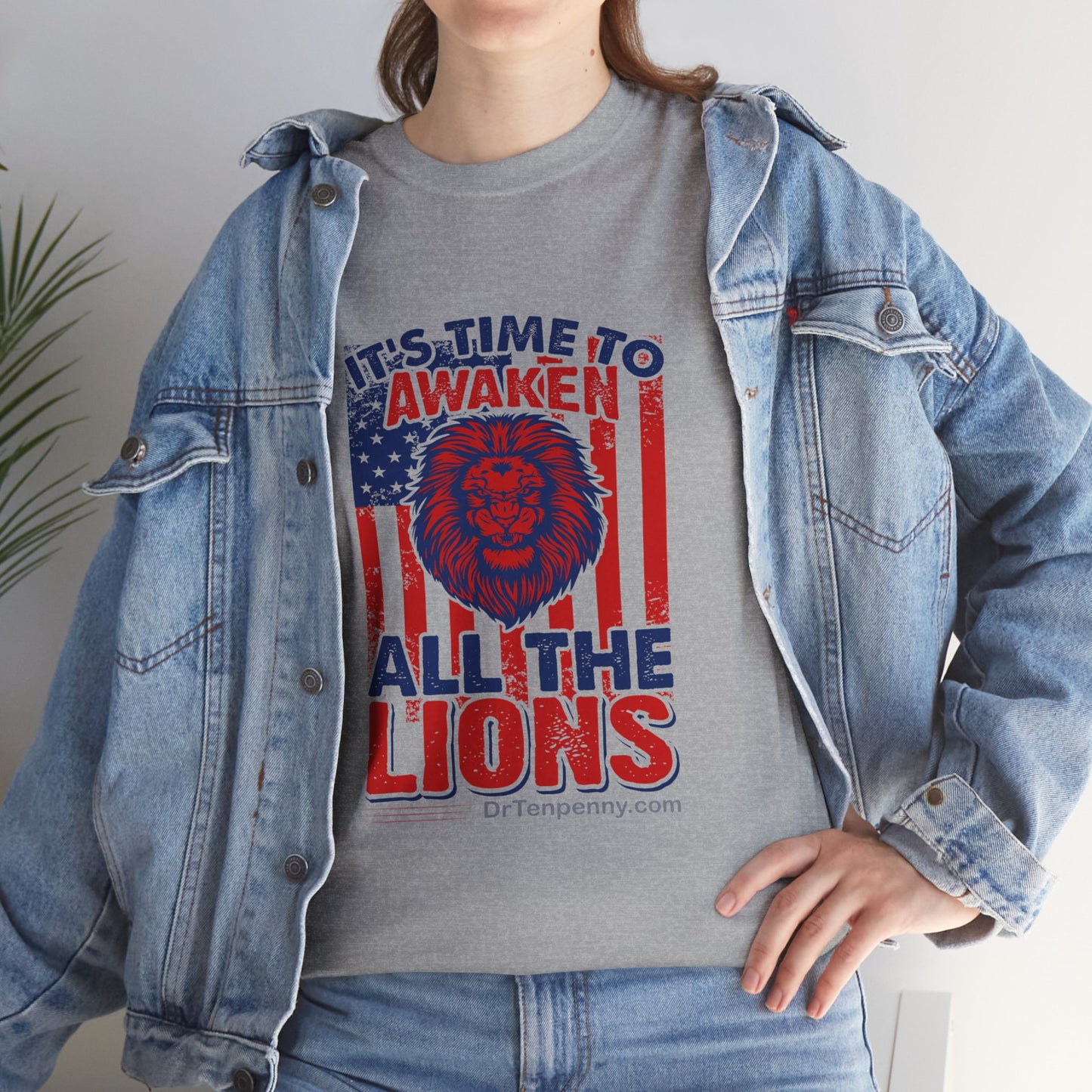 Awaken the Lions- Women's Heavy Cotton Tee
