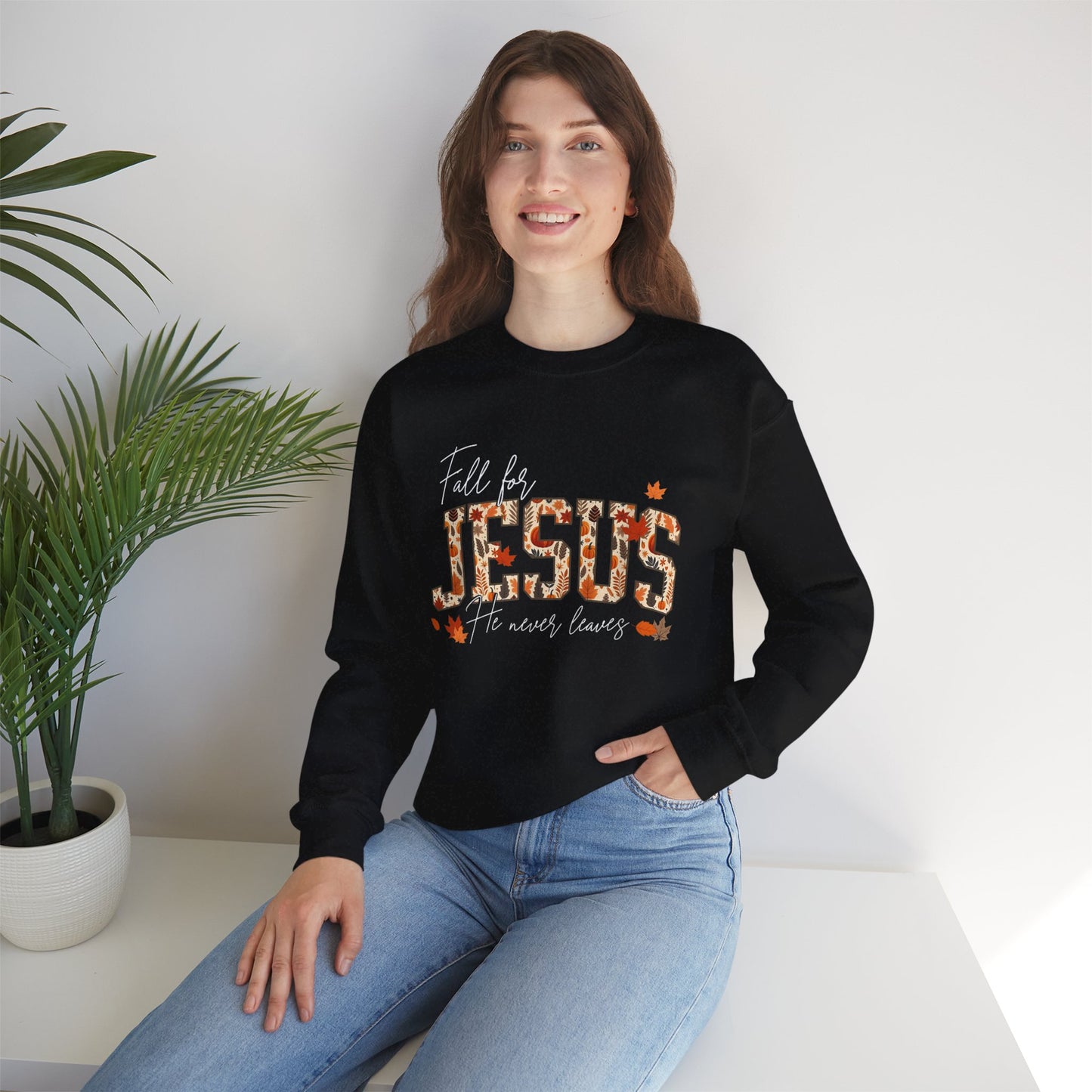 Harvest Faith Crewneck: Fall for Jesus in Cozy Style