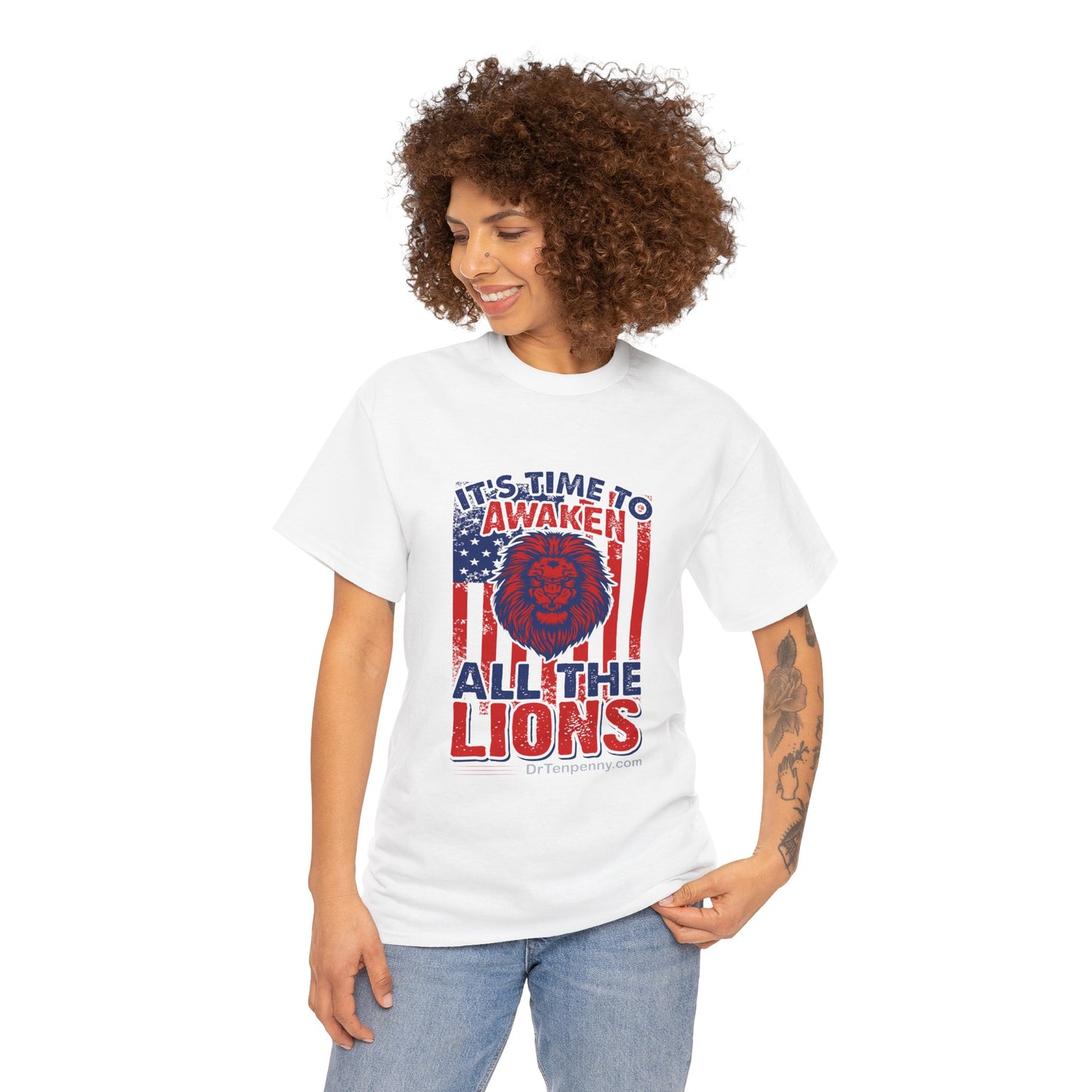 Awaken the Lions- Women's Heavy Cotton Tee