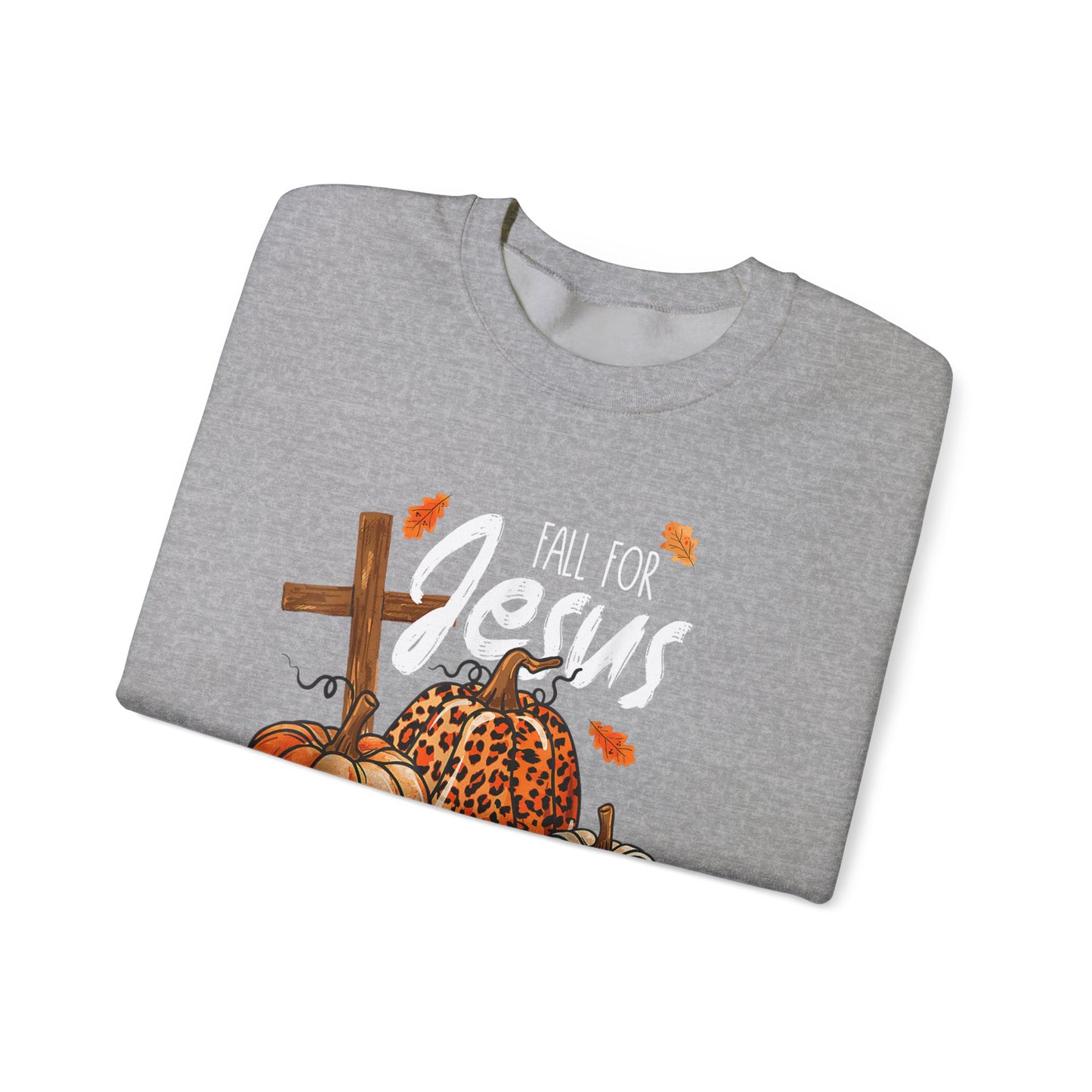 Faithful Fall Crewneck: Embrace the Season with Jesus by Your Side