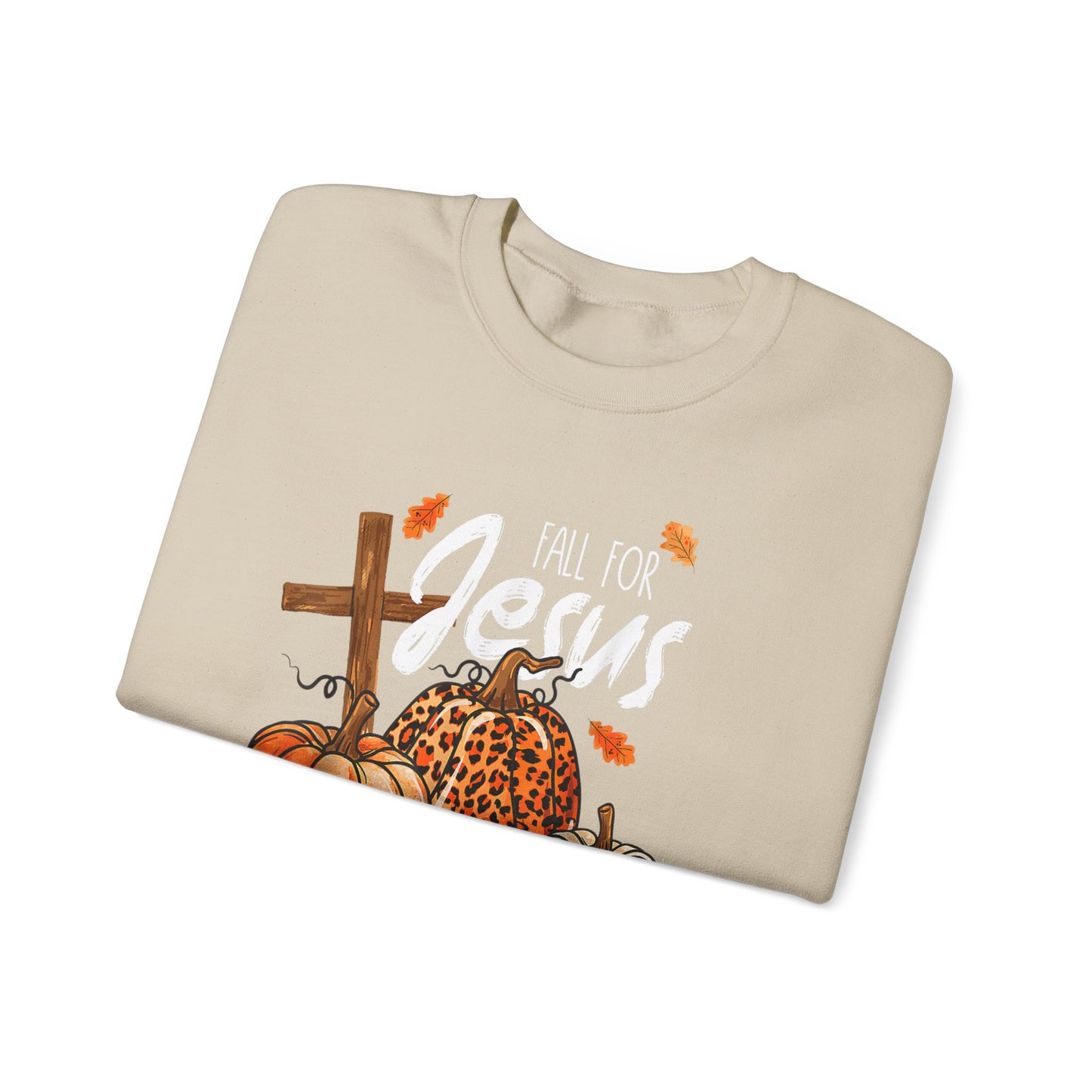Faithful Fall Crewneck: Embrace the Season with Jesus by Your Side