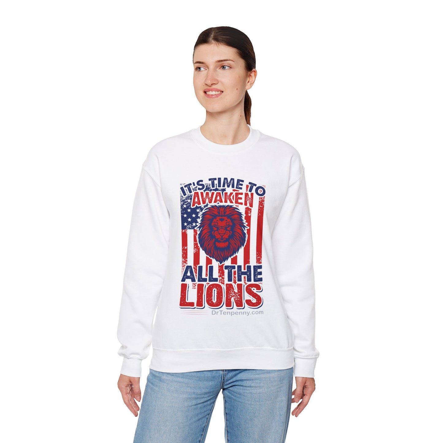 Heavy Blend™ Crewneck Sweatshirt- Awaken Lions