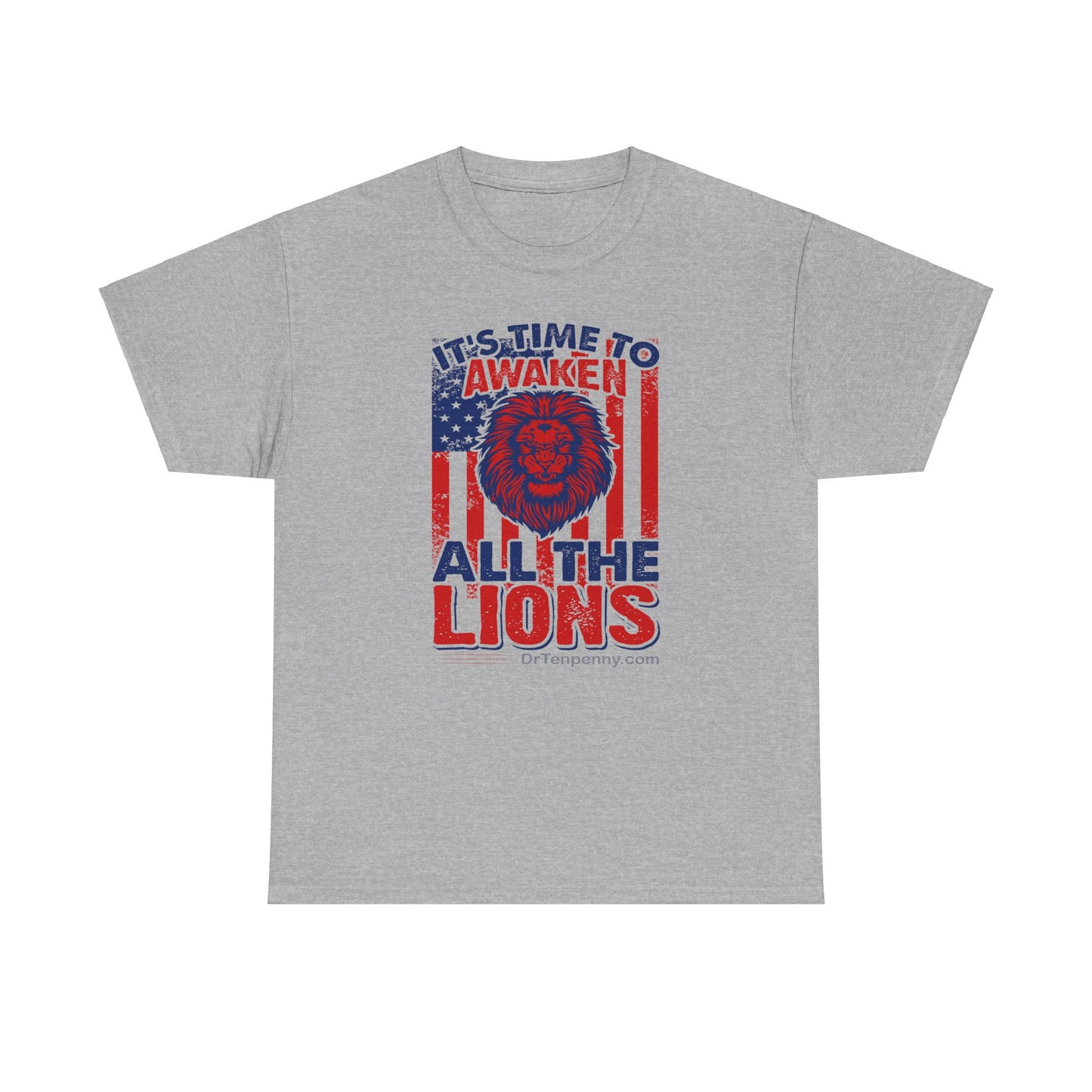 Awaken the Lions- Men's Heavy Cotton Tee