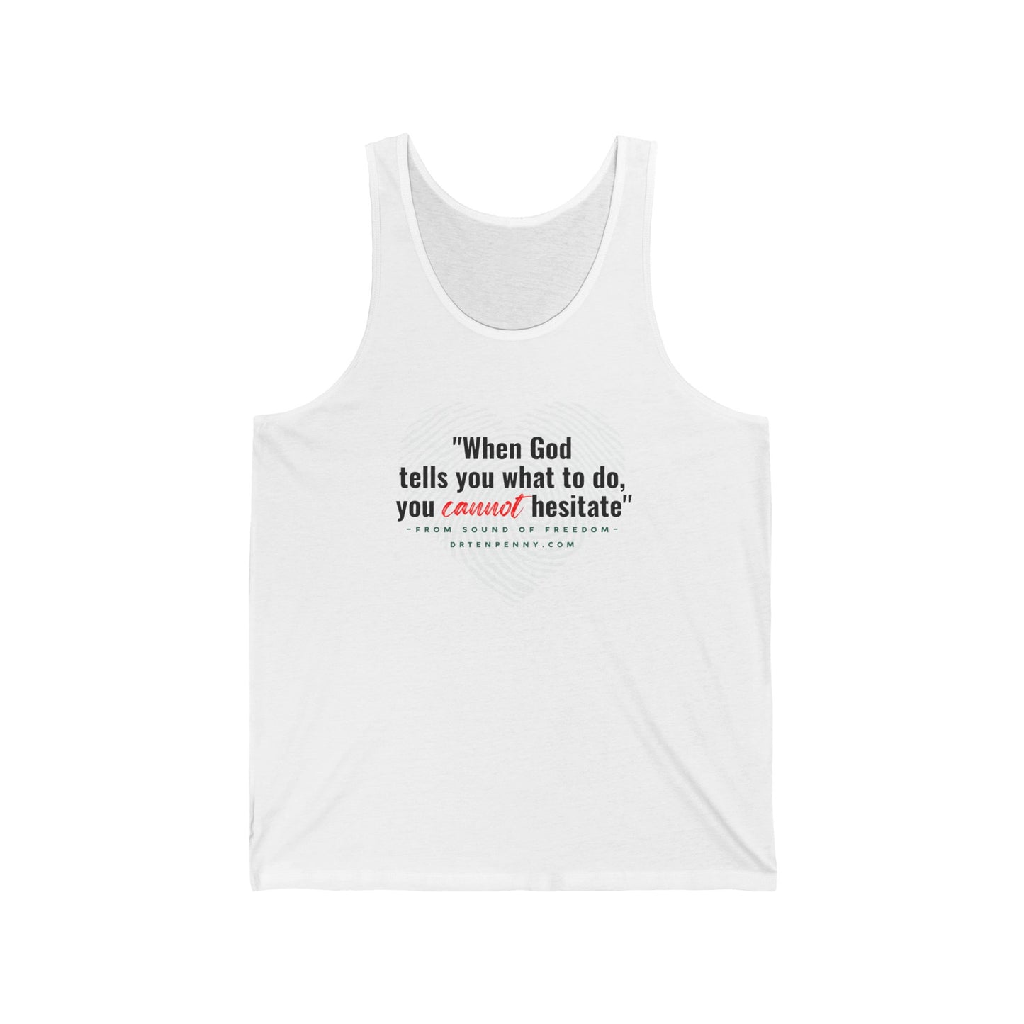 God tell you, Unisex Jersey Tank