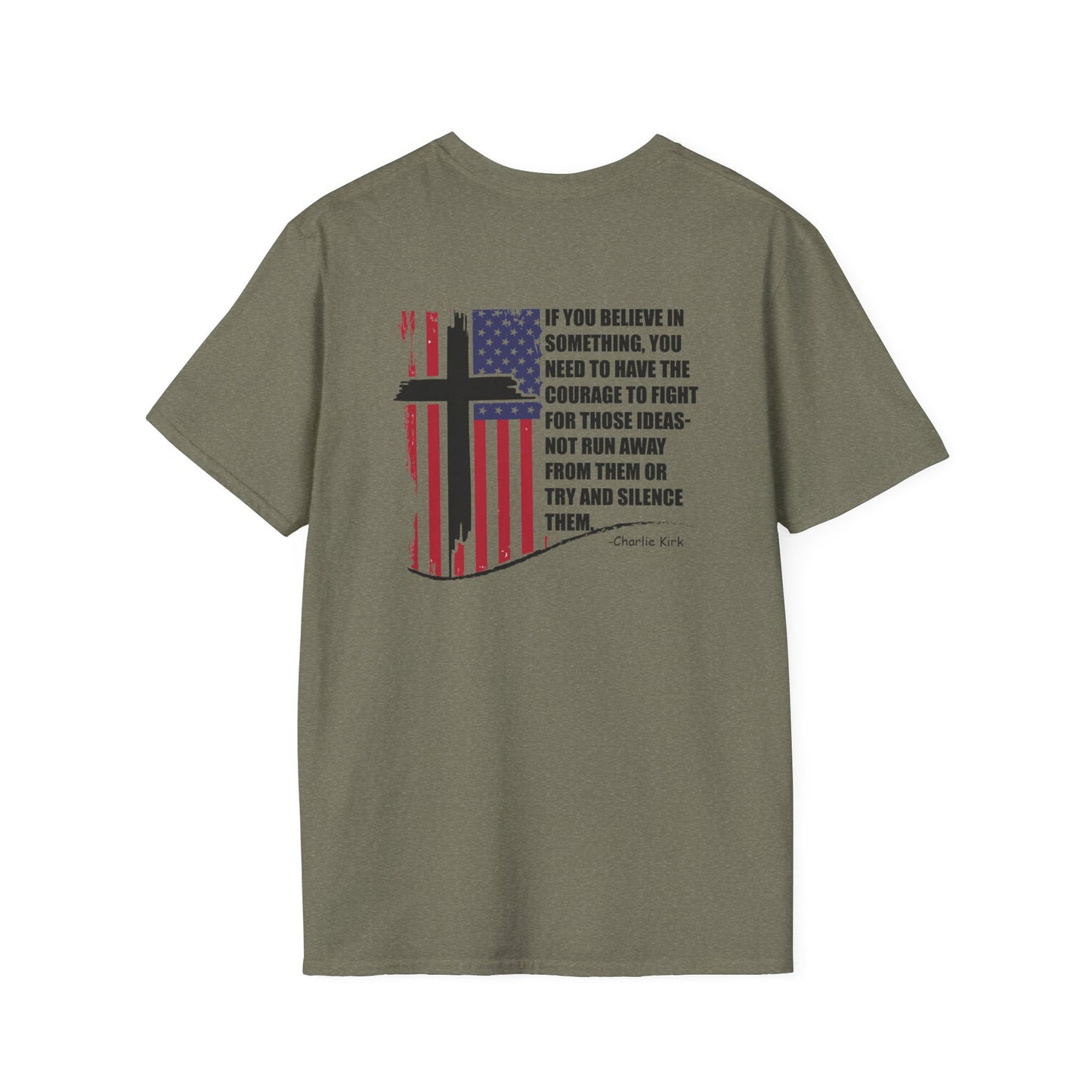 Patriotic Christian T-Shirt – Front & Back Statement Tee on Faith and Freedom