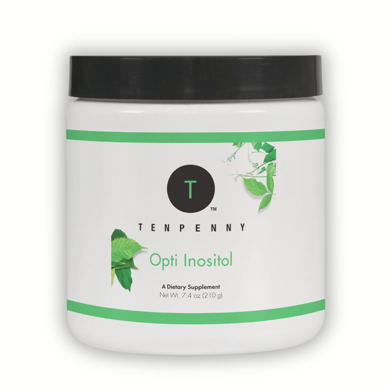 Front view of Opti Inositol container, supporting hormonal balance, insulin regulation, and metabolic health.