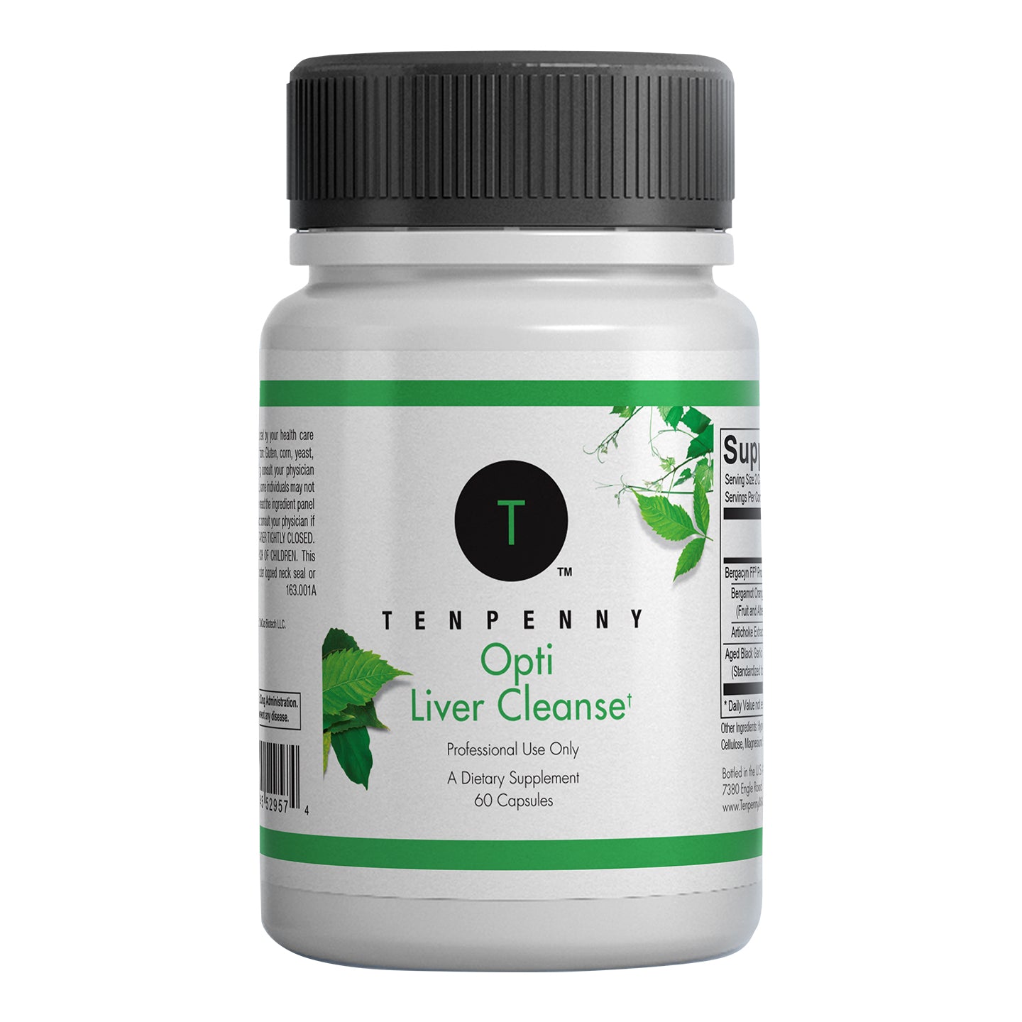 Front bottle image of Opti Liver Cleanse, premium liver health and detox supplement.