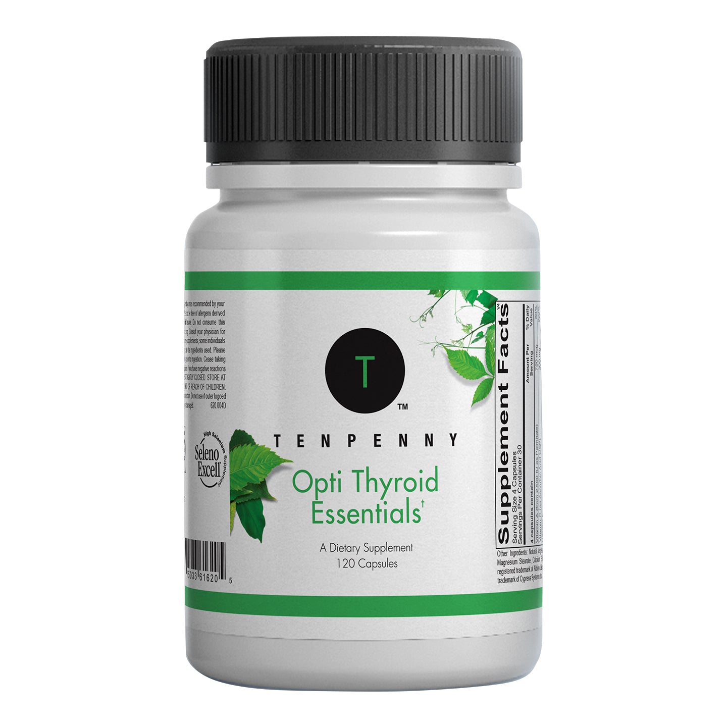 Front bottle image of Opti Thyroid Essentials, thyroid health supplement.