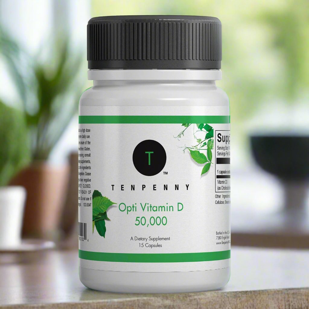 Lifestyle image of Opti Vitamin D 50,000, weekly supplement for bone strength and immune function.