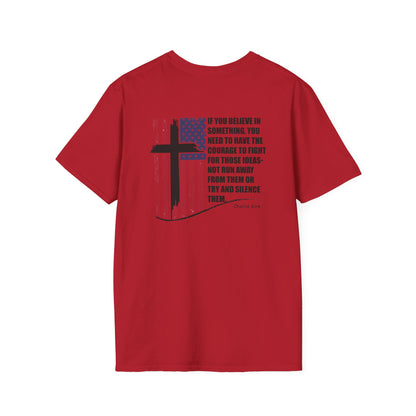 Patriotic Christian T-Shirt – Front & Back Statement Tee on Faith and Freedom