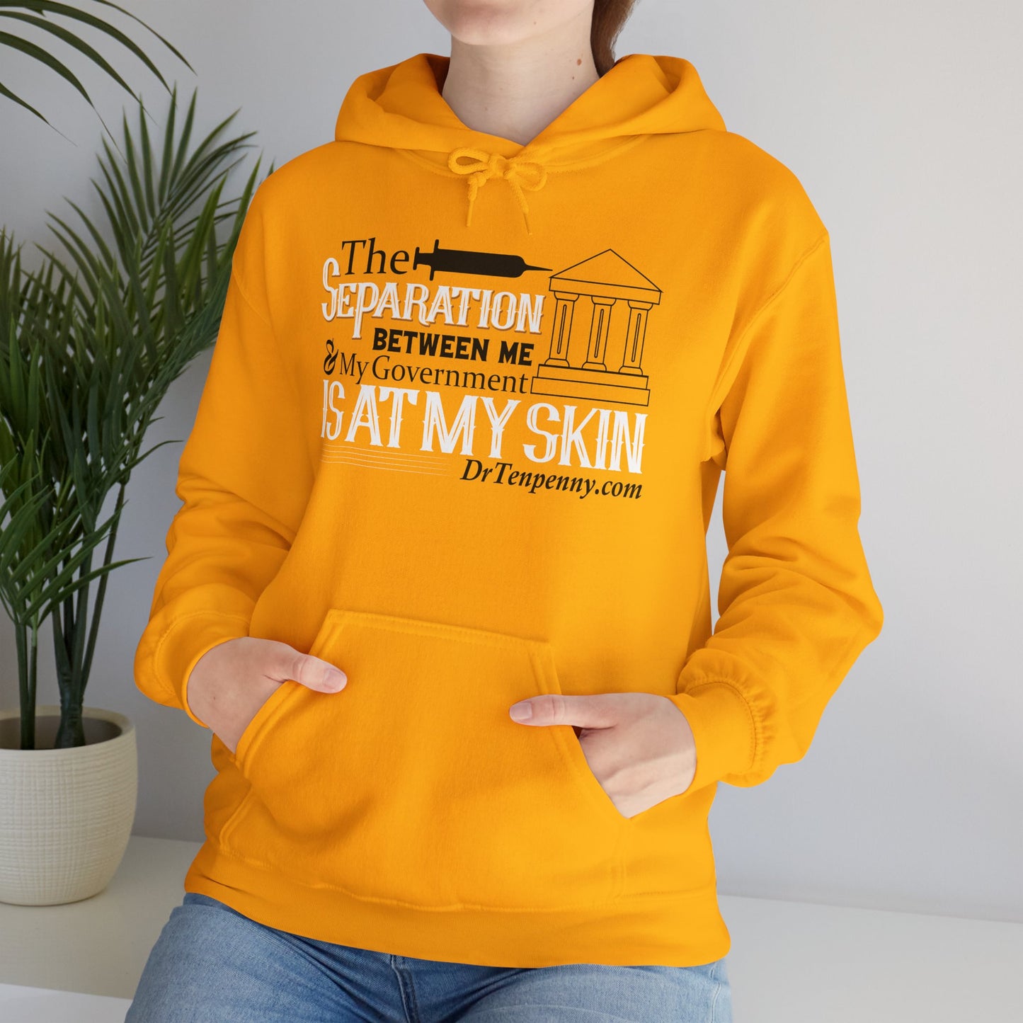 "The Separation Between Me & My Government Is At My Skin" Hoodie