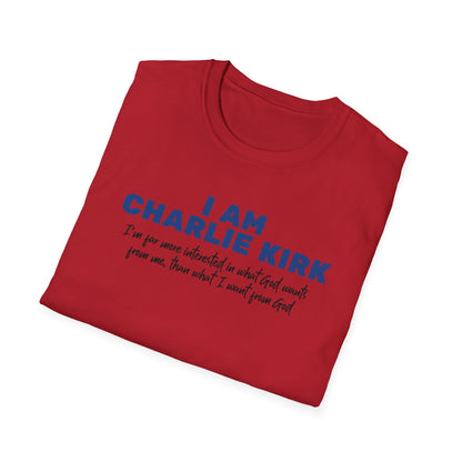 I Am Charlie Kirk Unisex T-Shirt – Bold Statement Tee