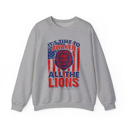 Heavy Blend™ Crewneck Sweatshirt-  Awaken Lions