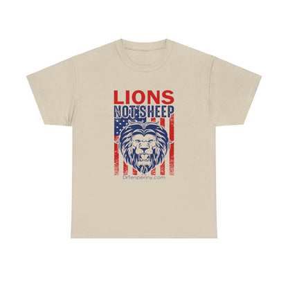 Adult- Unisex Heavy Cotton Tee- Lions Not Sheep