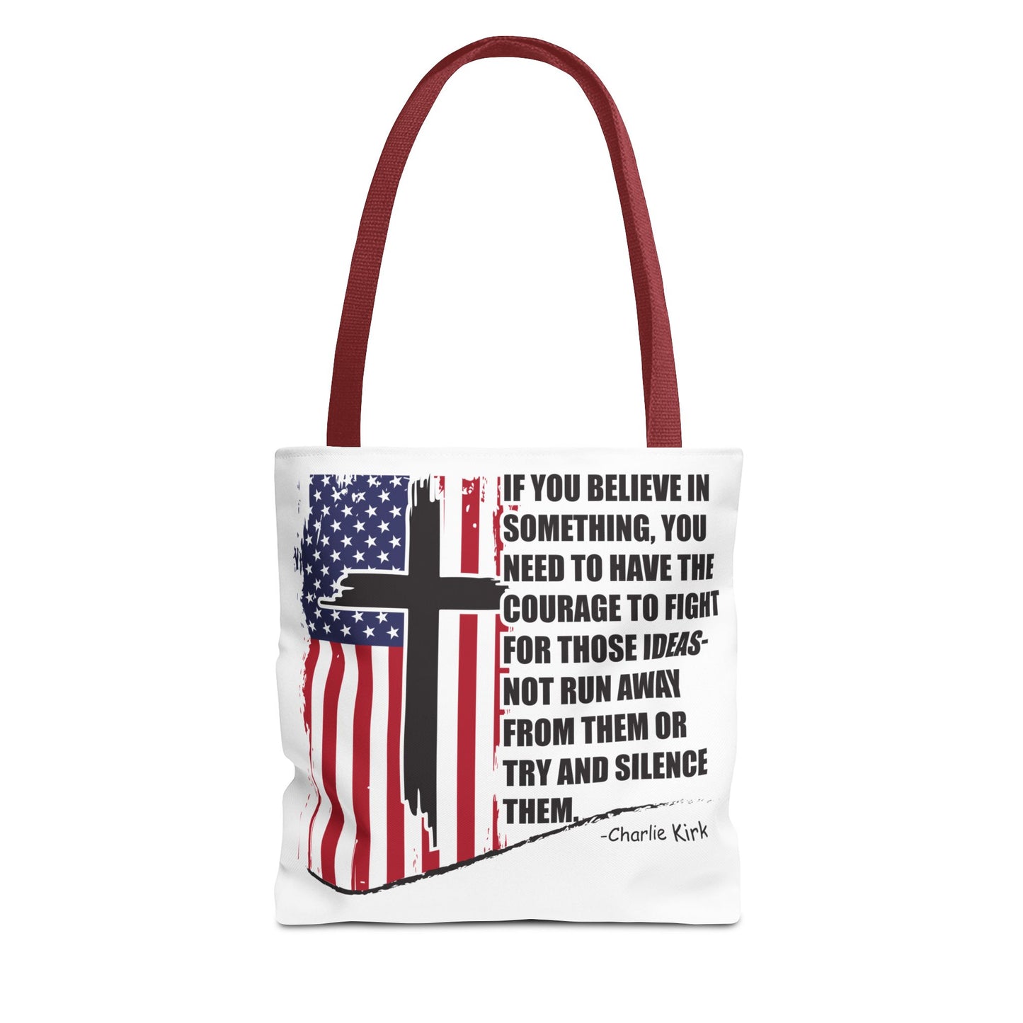 Bold Statement Tote Bag, Inspirational Tote, Patriotic Bag, Gift for Activists, Motivational Shopping Bag, Freedom Design