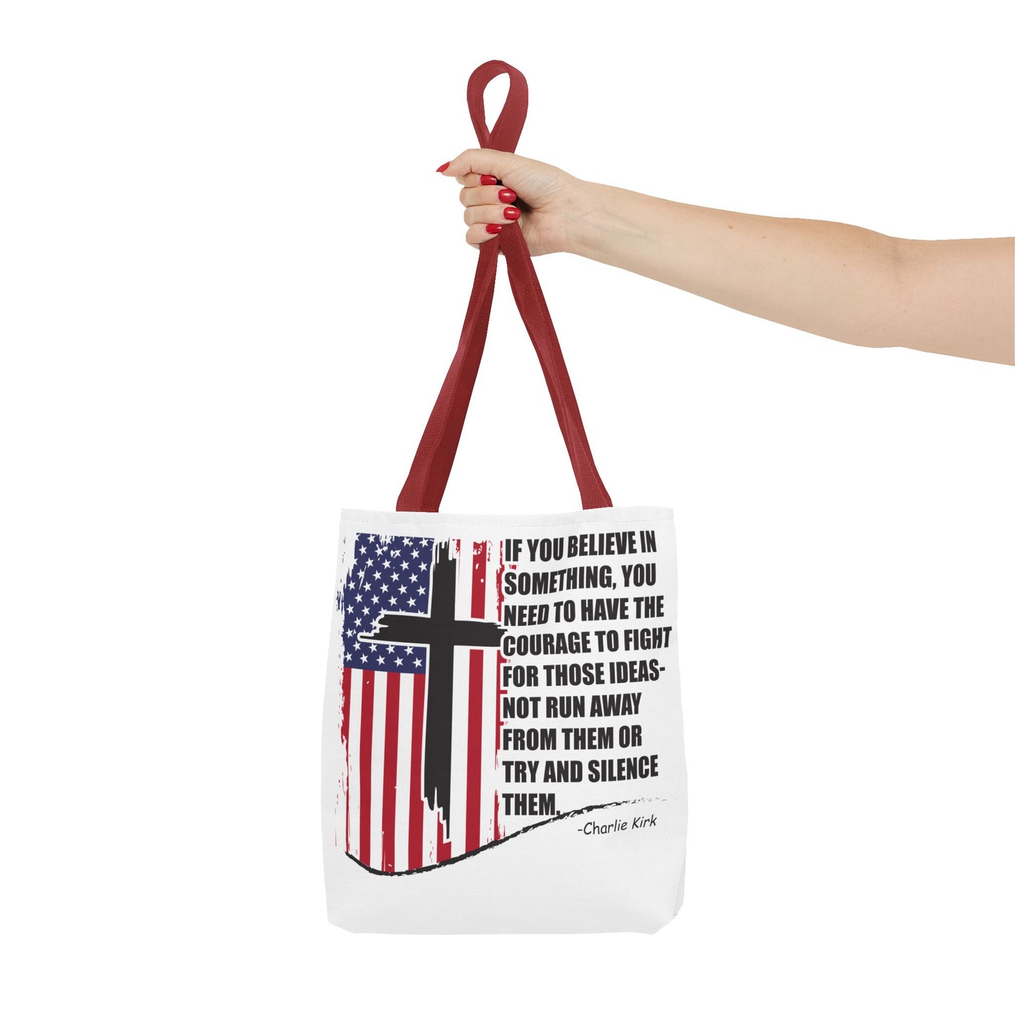 Bold Statement Tote Bag, Inspirational Tote, Patriotic Bag, Gift for Activists, Motivational Shopping Bag, Freedom Design