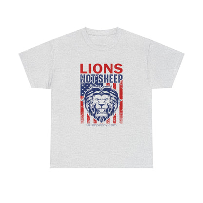Adult- Unisex Heavy Cotton Tee- Lions Not Sheep
